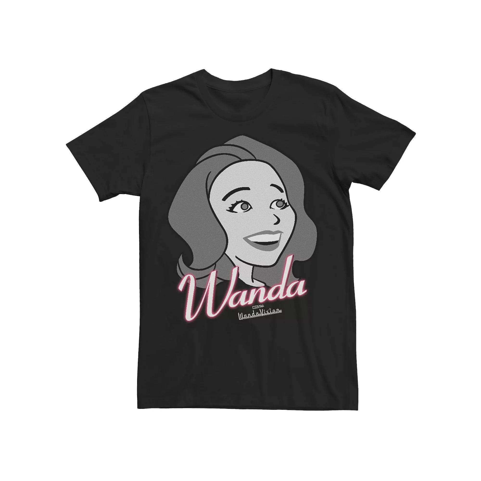 Men's Marvel WandaVision Character Wanda Smiling Splash Tee,  Product Image
