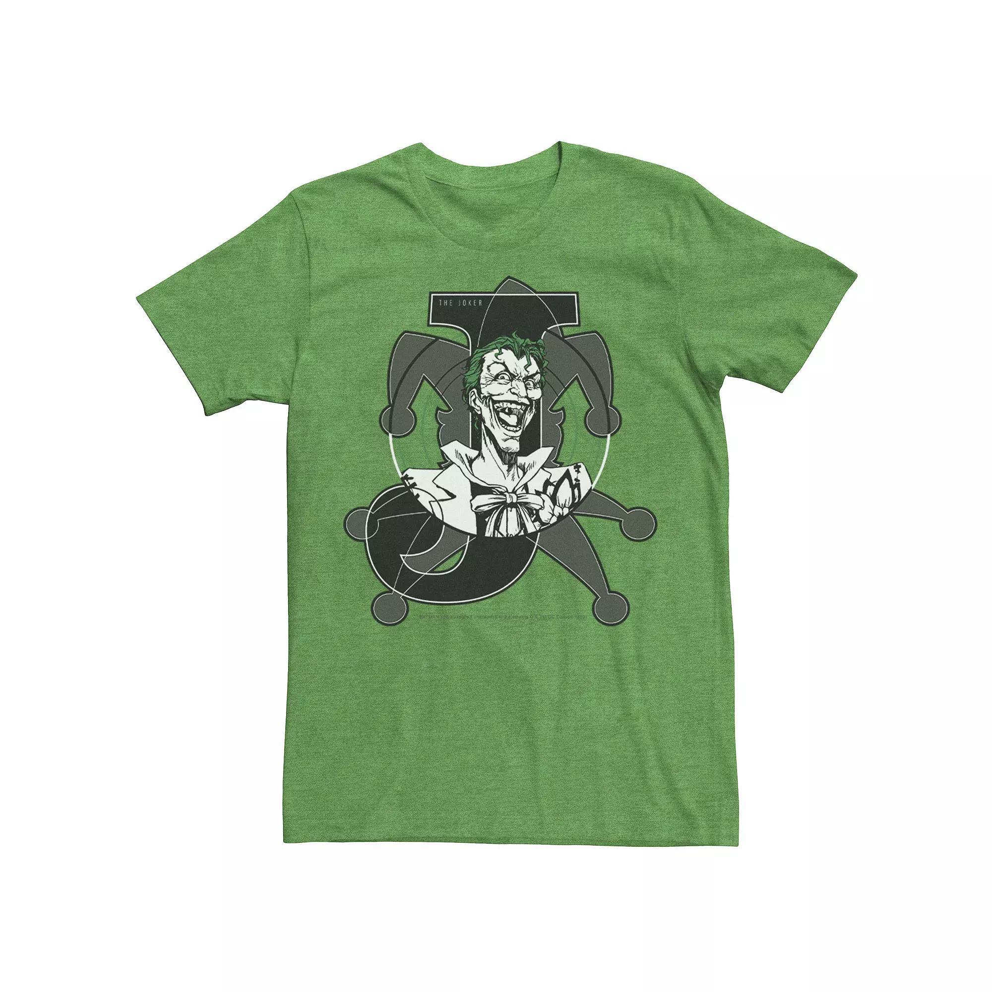 Men's DC Comics Joker Card Laughing Poster Tee,  Product Image