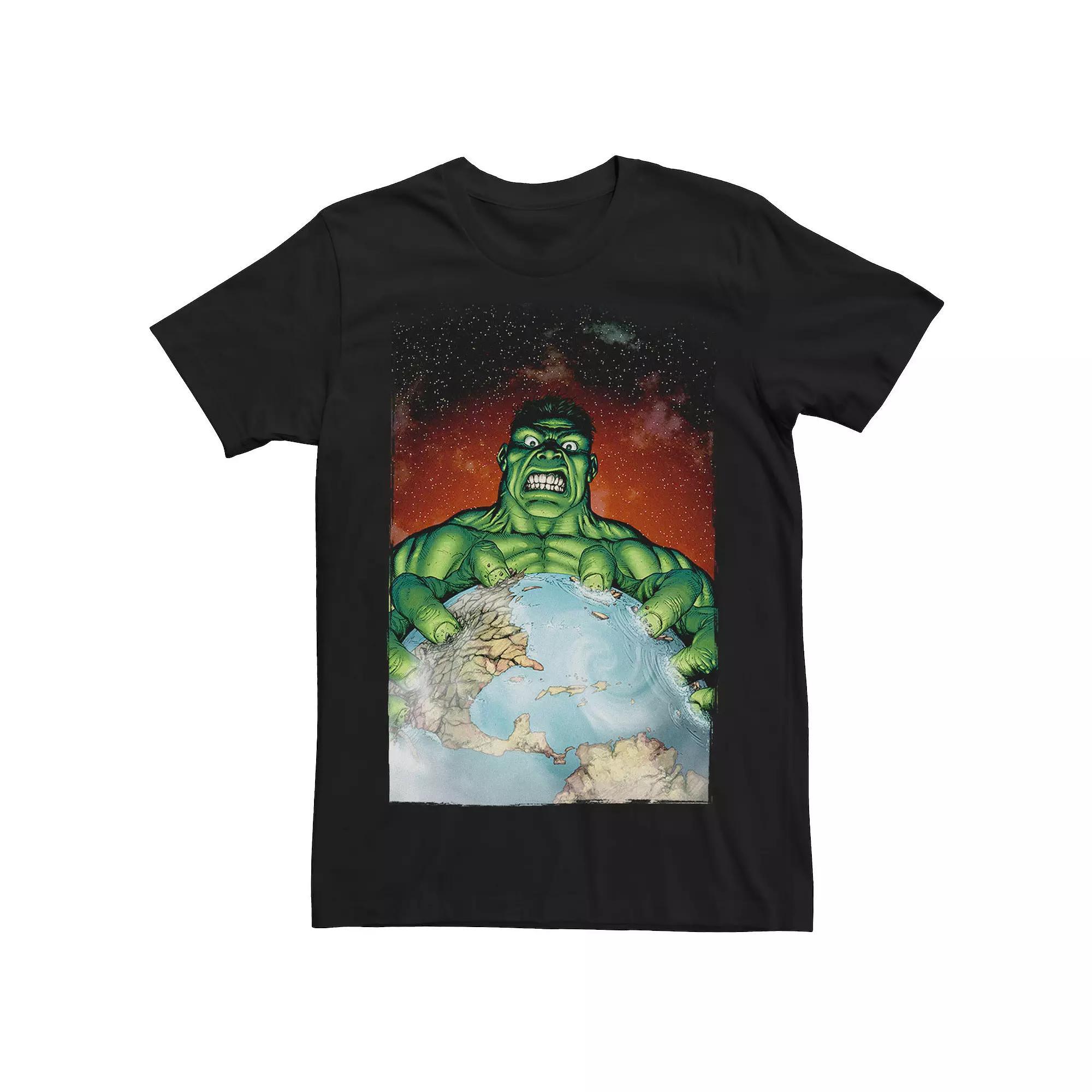 Men's Marvel Hulk Planet Destroyer Earth Grabbing Tee,  Product Image