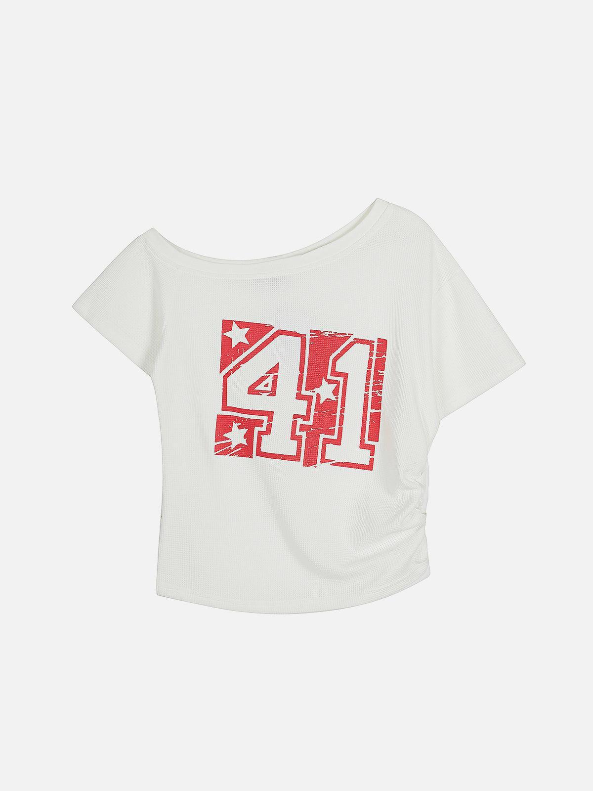 Aelfric Eden Number Off-The-Shoulder Tee Female Product Image