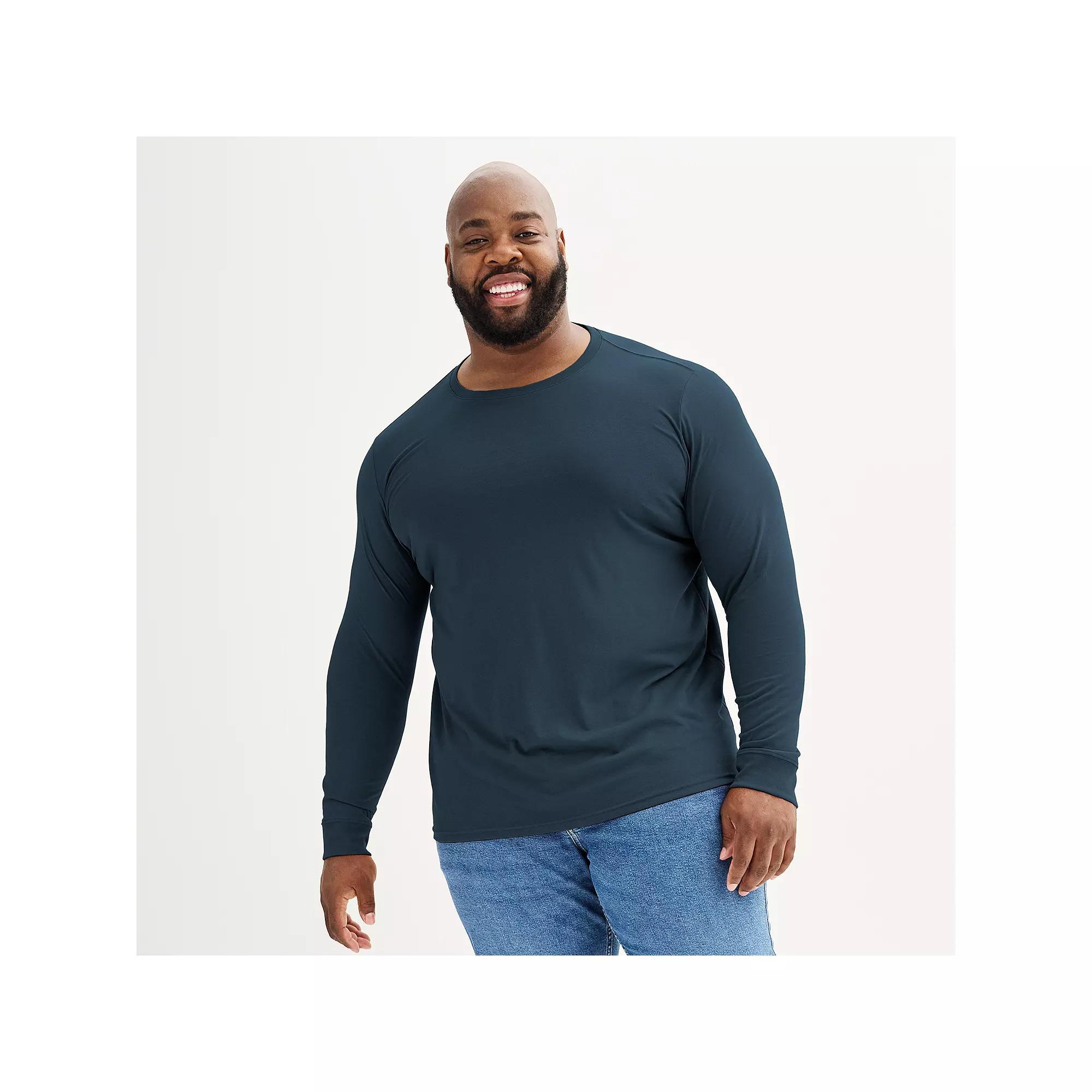 Big & Tall Sonoma Goods For Life® Crewneck Tee, Men's, Size: 3XB, Blue Product Image