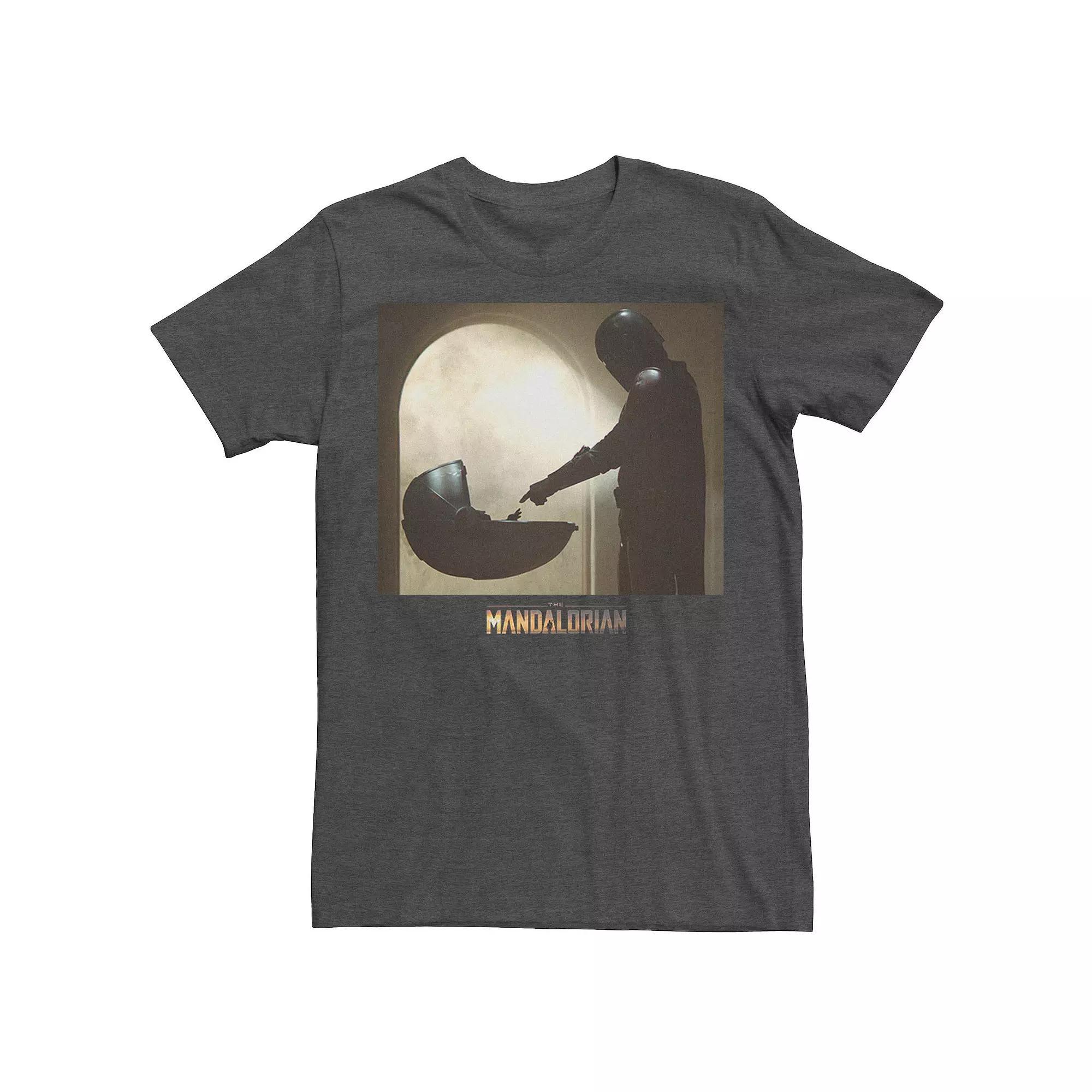 Men's Star Wars The Mandalorian The Child aka Baby Yoda Scene Logo Tee,  Product Image