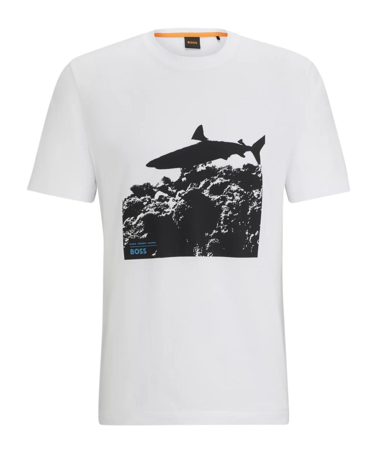 HUGO BOSS Short-sleeved T-shirt In White Product Image