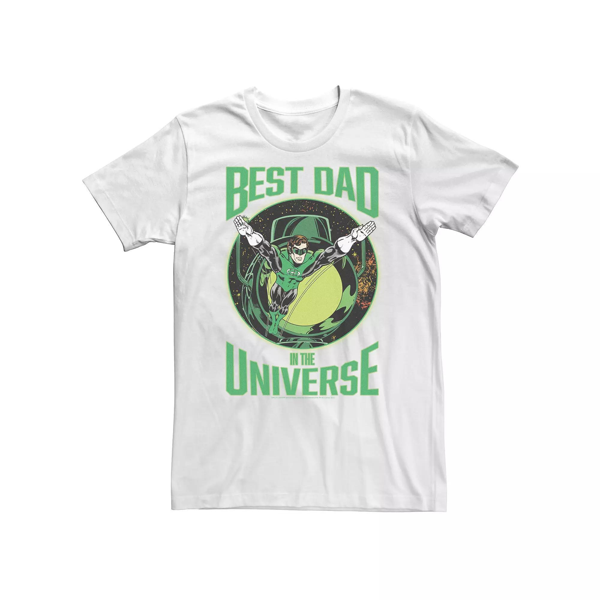 Big & Tall DC Comics Green Lantern Best Dad In The Universe Tee, Men's, Size: 4XL, Black Product Image