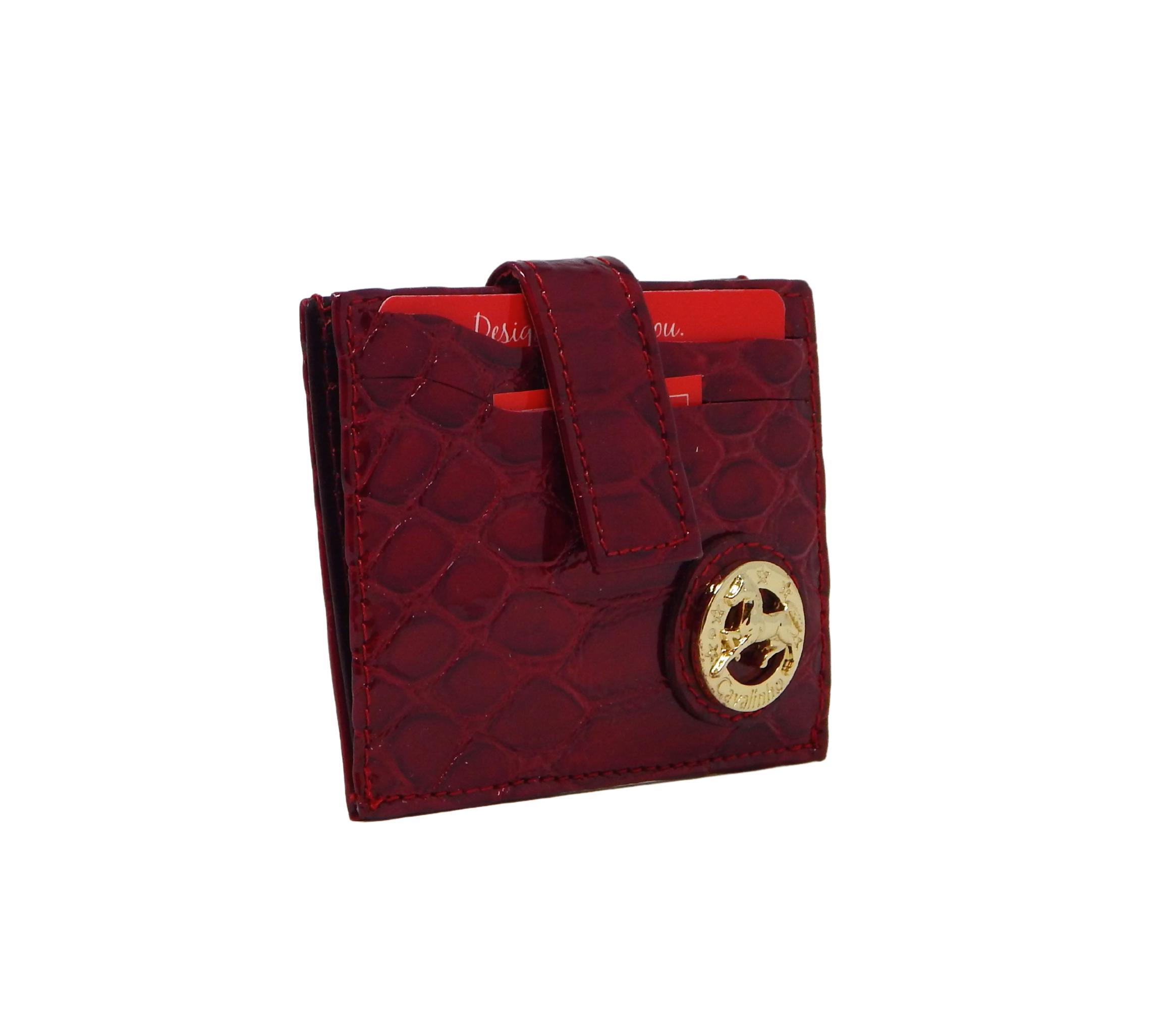 Gallop Patent Leather Card Holder Wallet Female Product Image