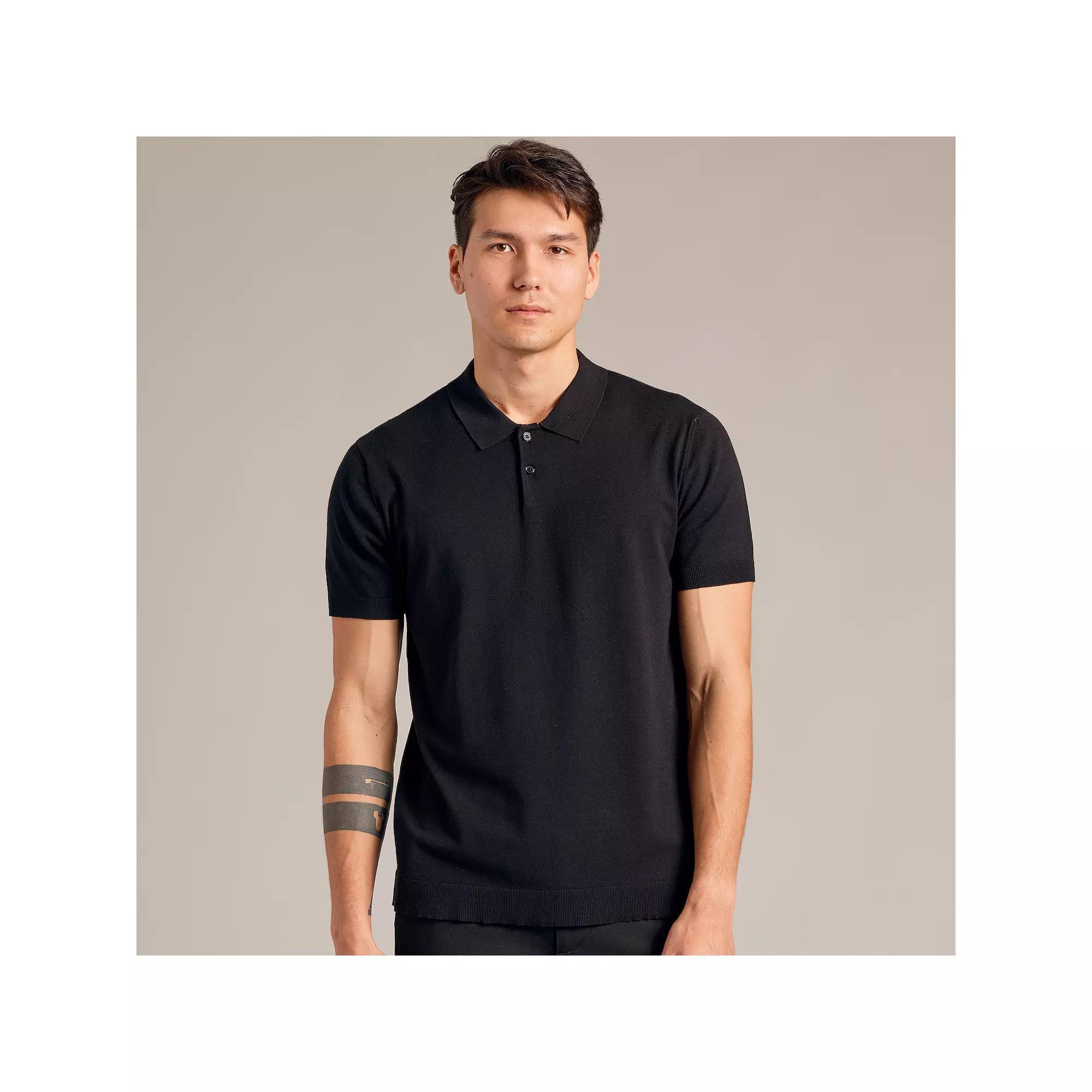 Men's True Classic Stretch Short Sleeve Sweater Polo, Size: XXL, Black Product Image