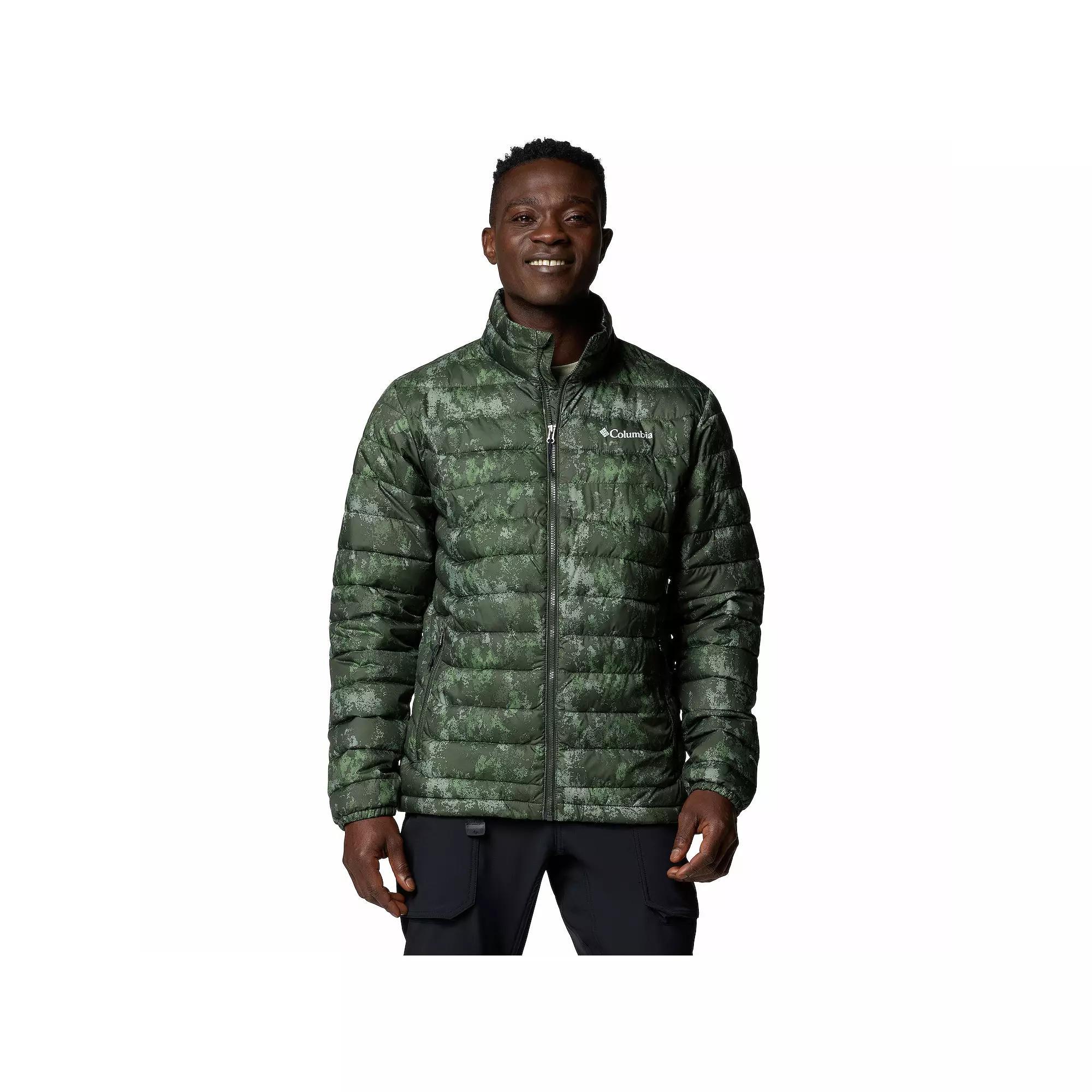 Men's Columbia Powder Lite II Jacket, Size: Medium, Greenscape Print Product Image