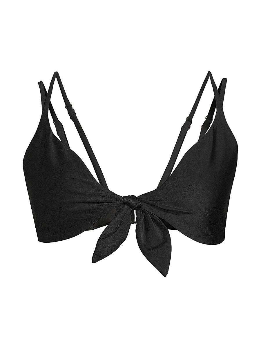 Womens Nichelle Tie-Front Bikini Top Product Image