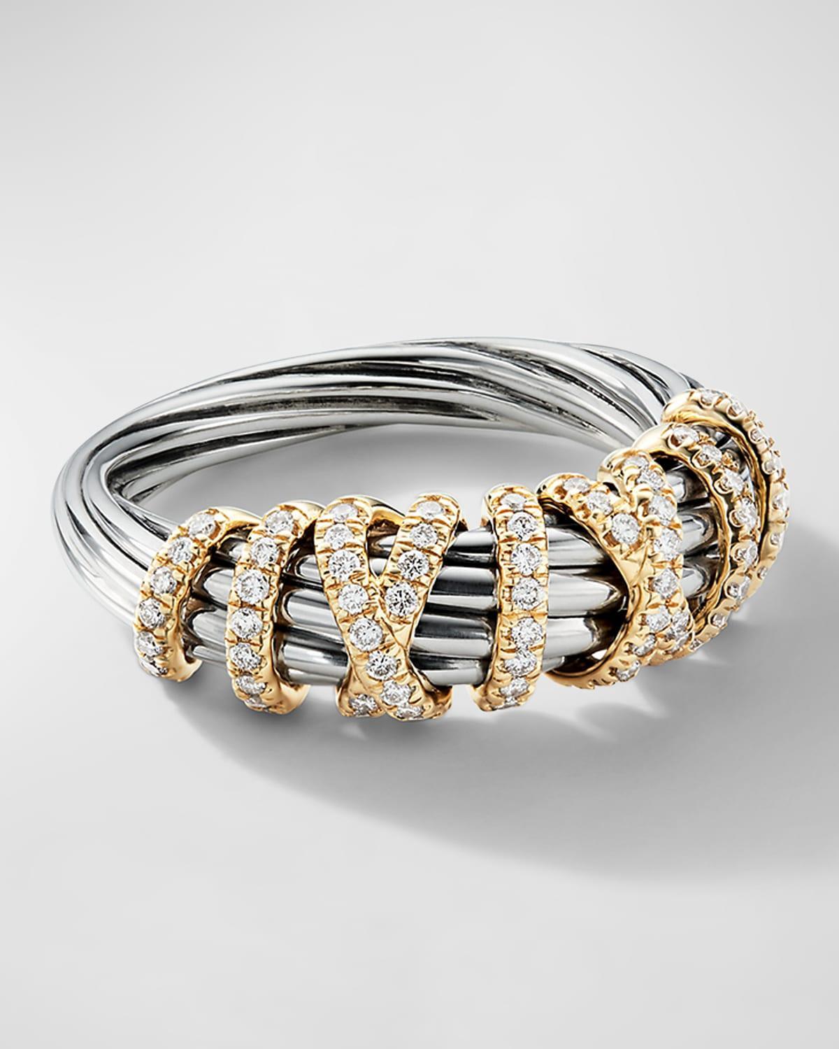 Womens Helena Ring with Diamonds and 18K Gold Product Image