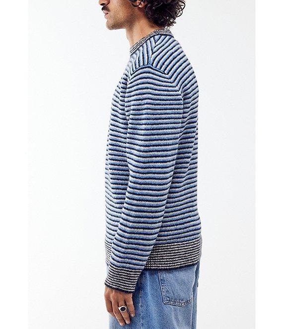 BDG Urban Outfitters Long Sleeve Micro Stripe Wool Blend Sweater Product Image
