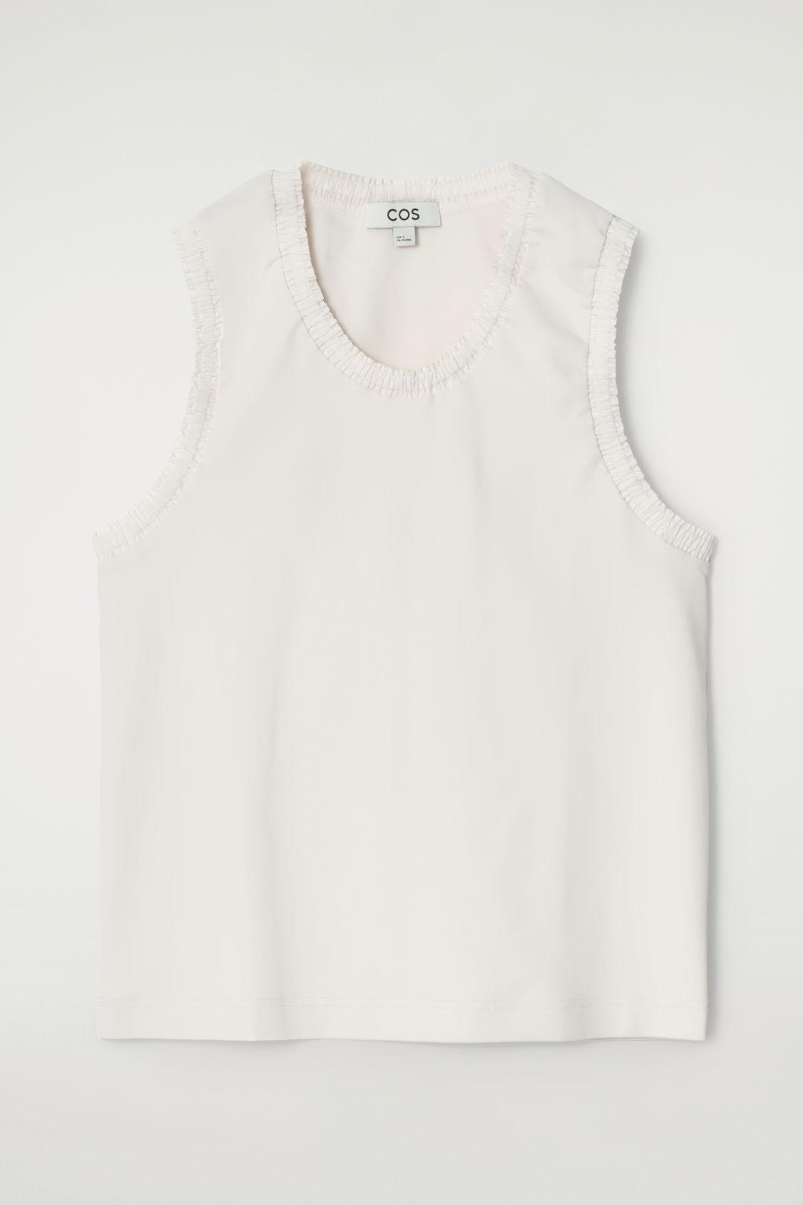 GATHERED COTTON TANK TOP Product Image