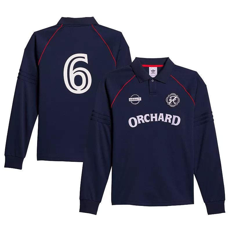 Mens adidas Navy Orchard x New England Revolution Skateboarding Long Sleeve Jersey Ner Blue Product Image