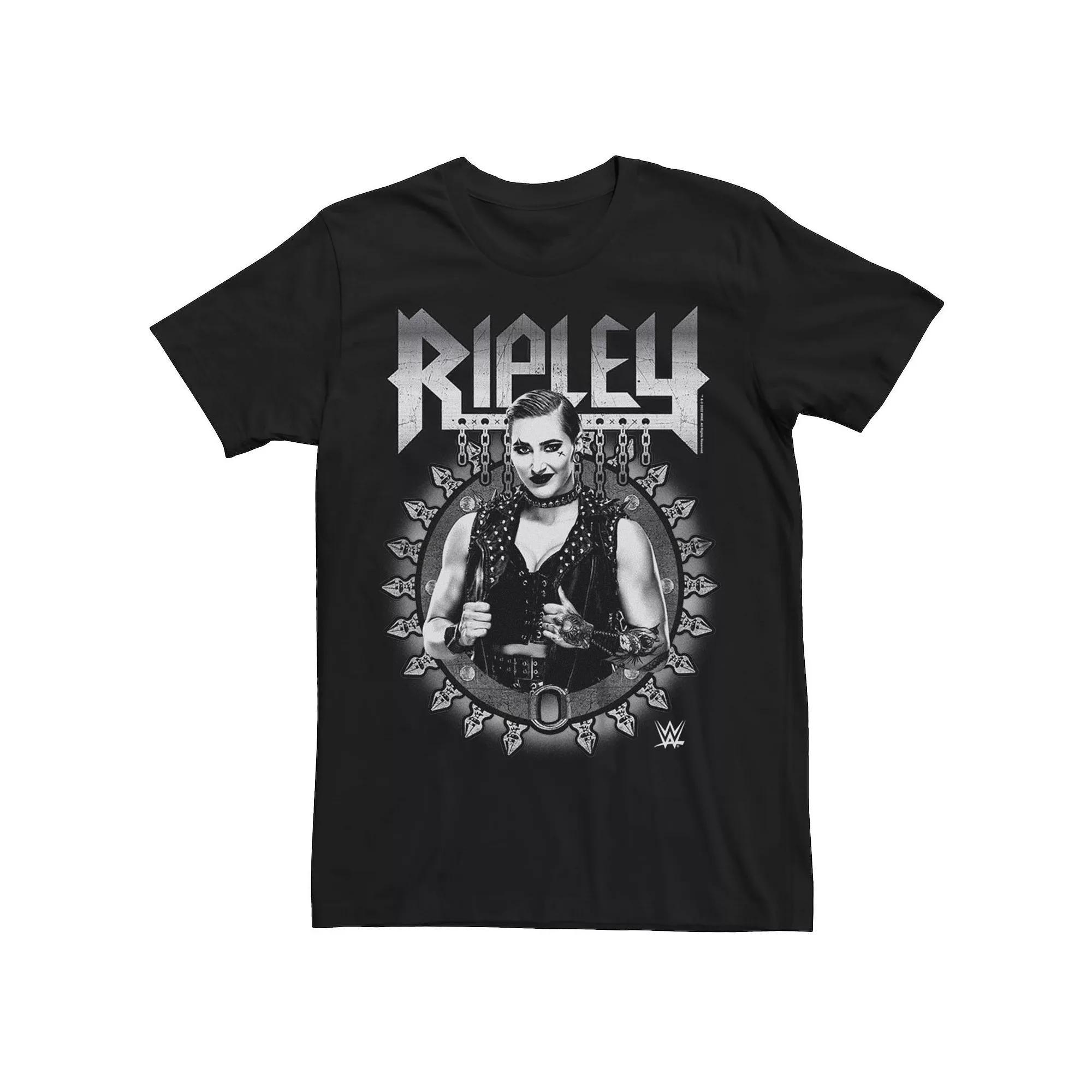 Men's WWE Ripley Metal Color Poster Tee, Size: XL, Black Product Image