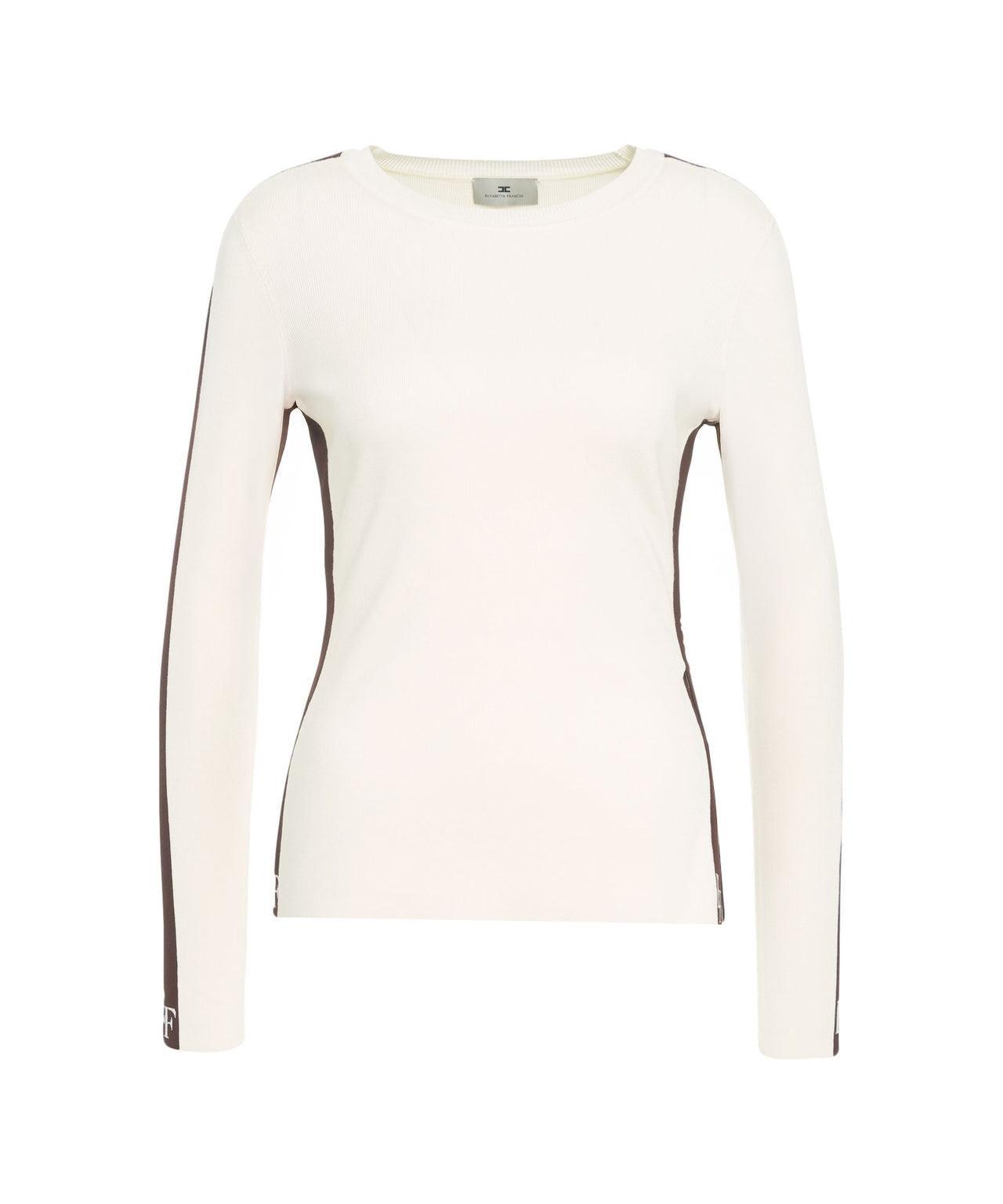 Knit top with logo details Product Image