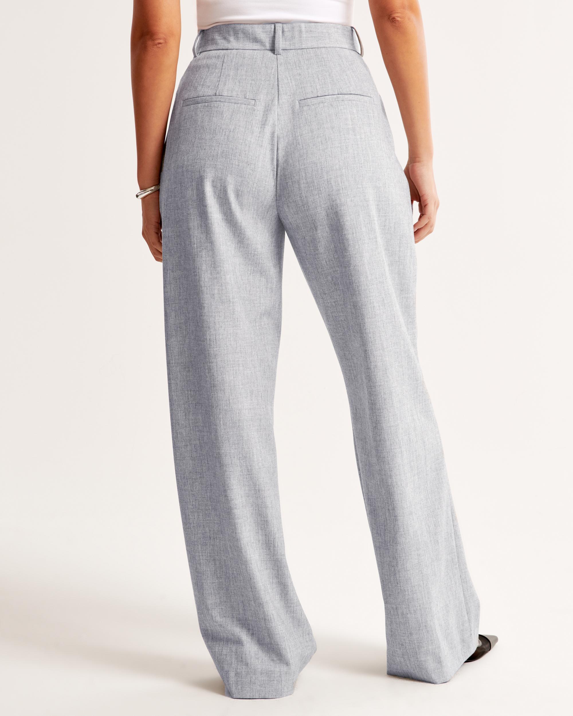 Curve Love A&F Sloane Tailored Wide Leg Pant Product Image