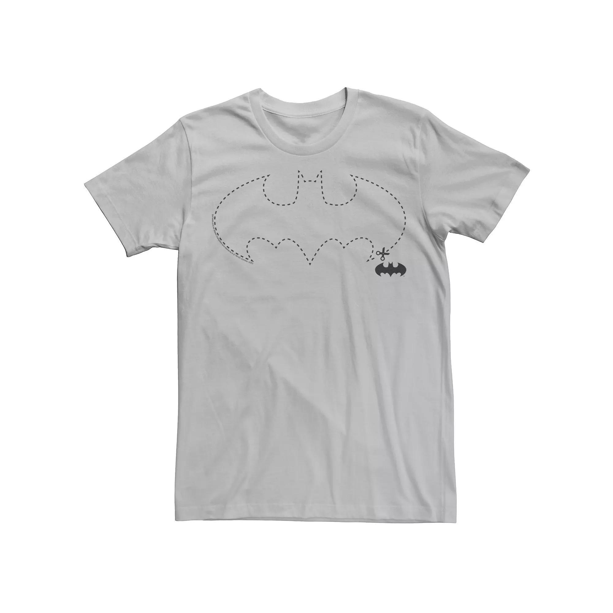 Men's DC Fandome Batman Starry Batman Logo Fill Tee, Size: XS, Silver Product Image