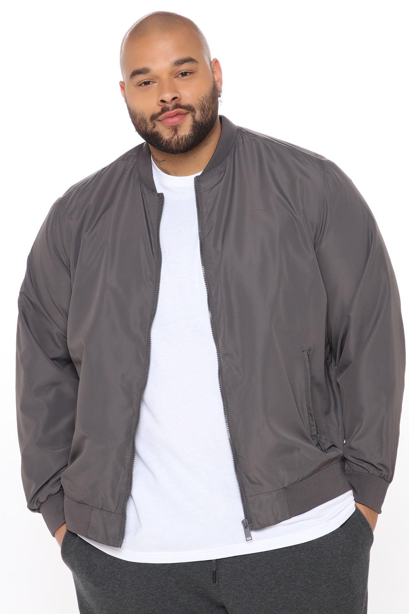 Eddie Bomber Jacket - Charcoal Product Image