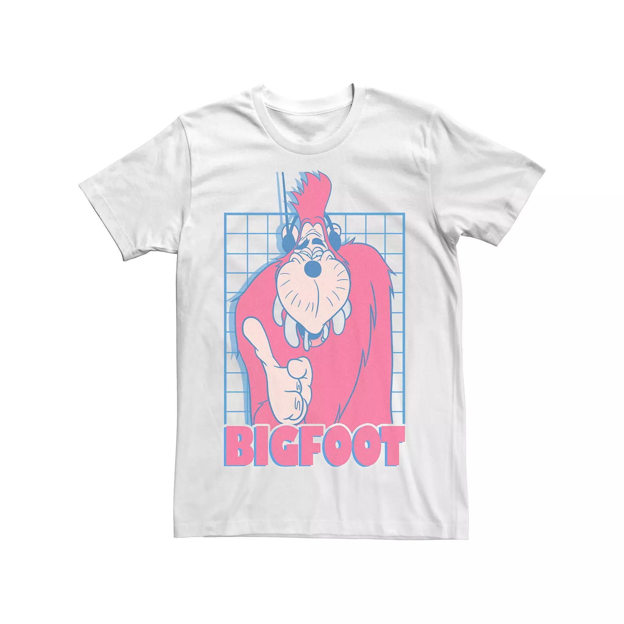 Disney's A Goofy Movie Men's Bigfoot Grid Tee, Size: Large, White Product Image