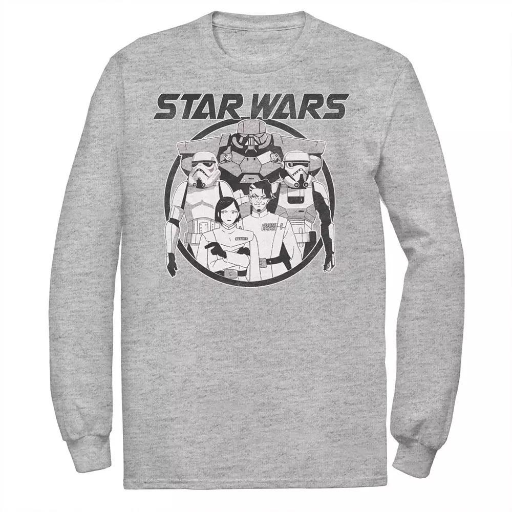 Men's Star Wars Visions Dark Side Poster Graphic Tee, Size: Small, Athletic Grey Product Image