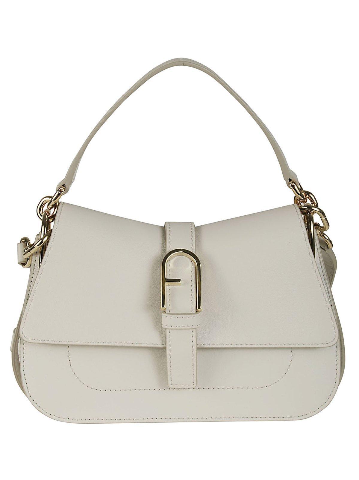 FURLA Flow Mini Top Handle Bag In Ivory Product Image