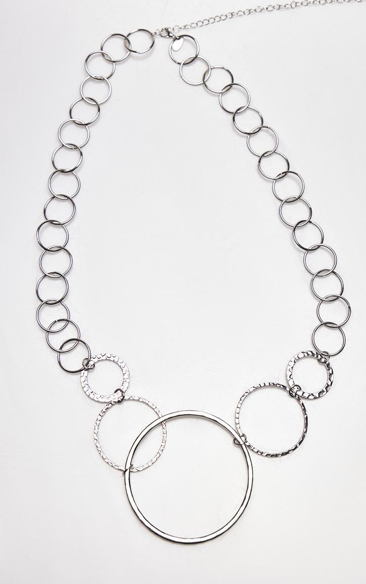 Silver Abstract Circle Belly Chain Product Image