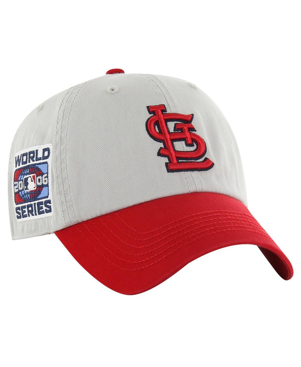 Men's '47 Gray/Red St. Louis Cardinals Sure Shot Classic Franchise Fitted Hat, Size: Medium, Grey Product Image