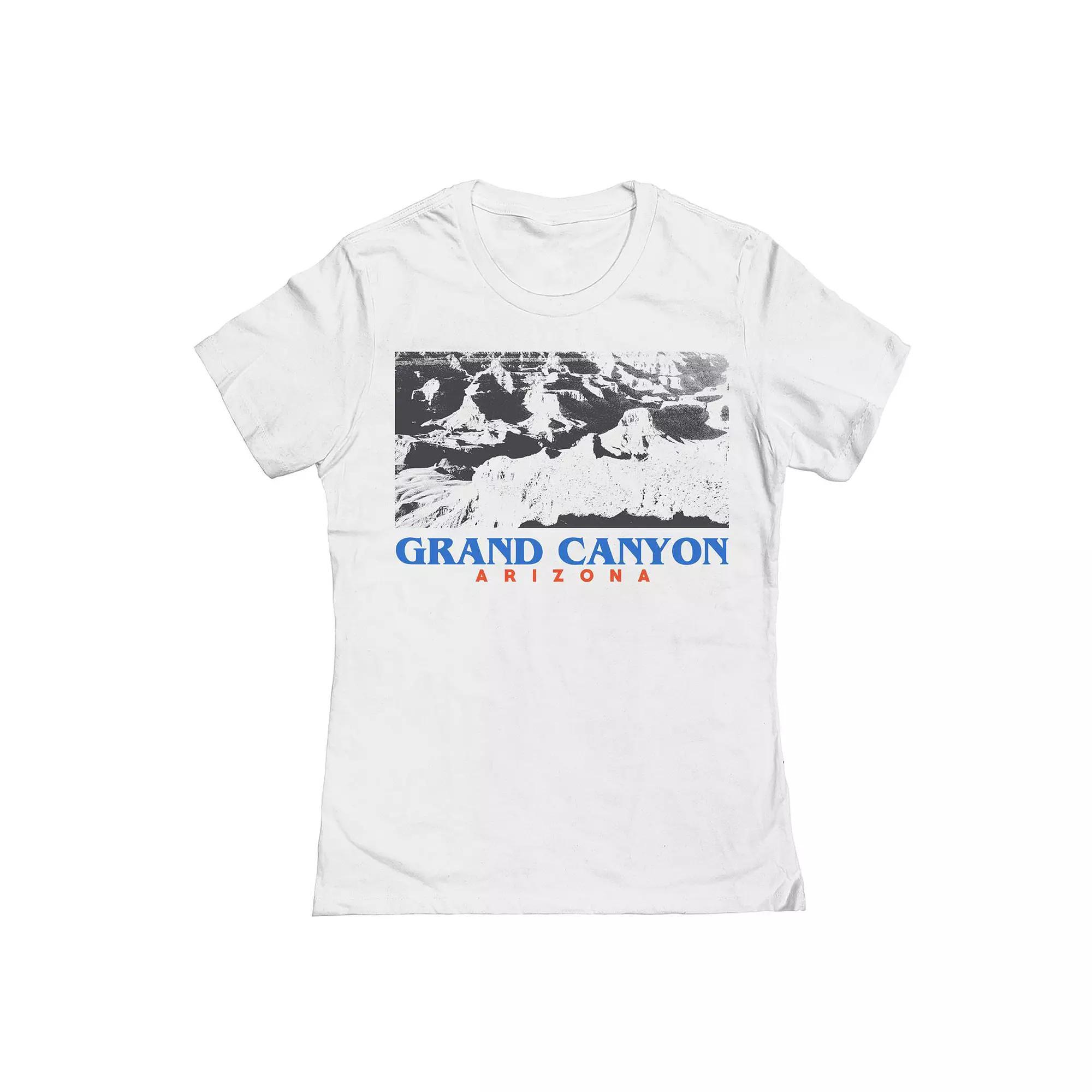 Junior's Grand Canyon Womens Graphic Tee, Girl's, Size: XL, White Product Image