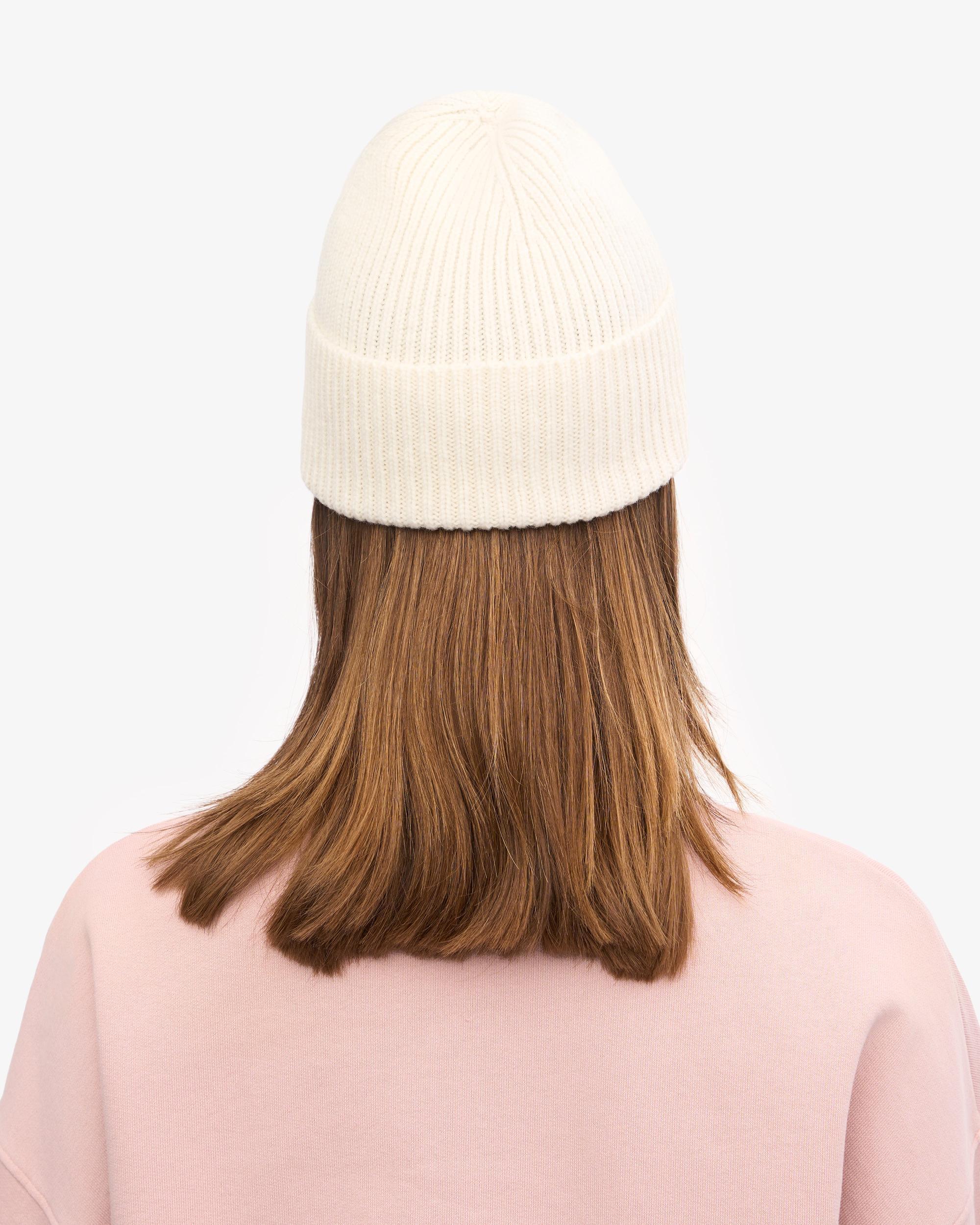Merino Wool Beanie - Optical White Product Image