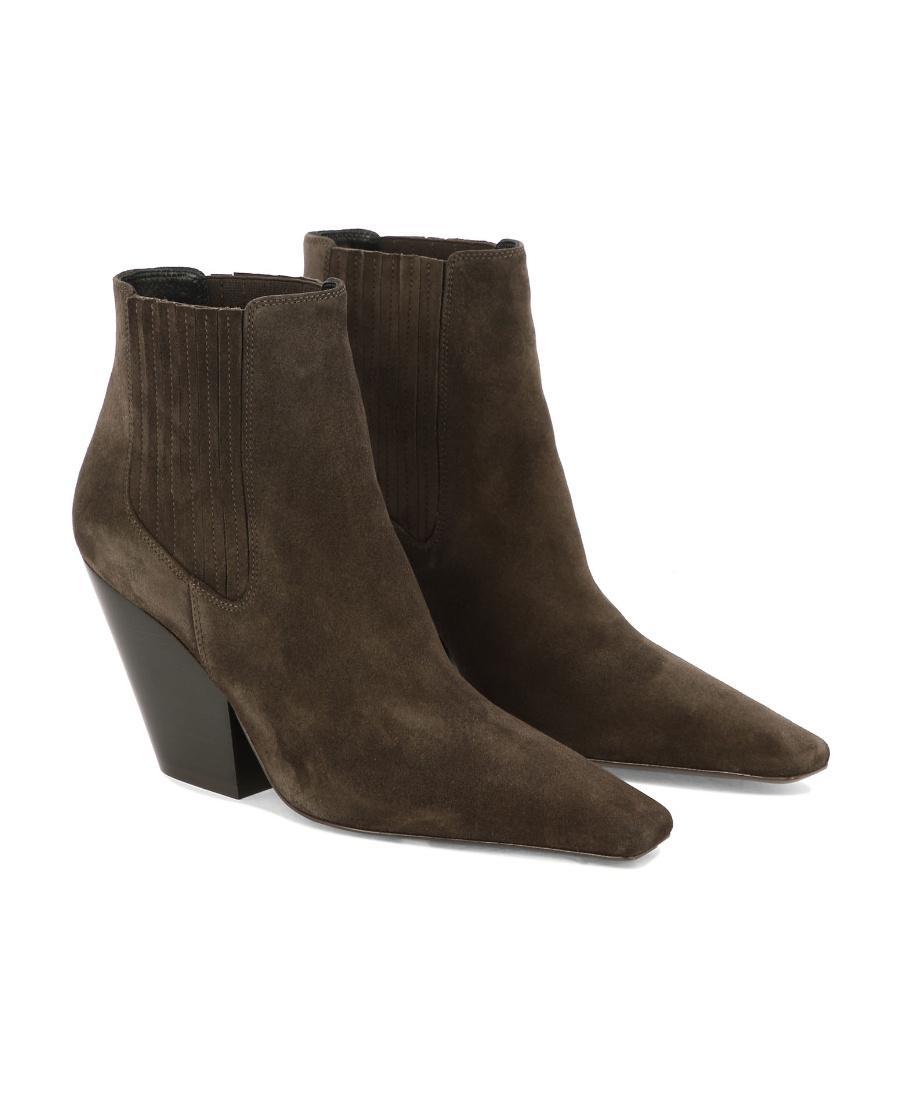 CASADEI Anastasia Vulcano Ankle Boots In Brown Product Image