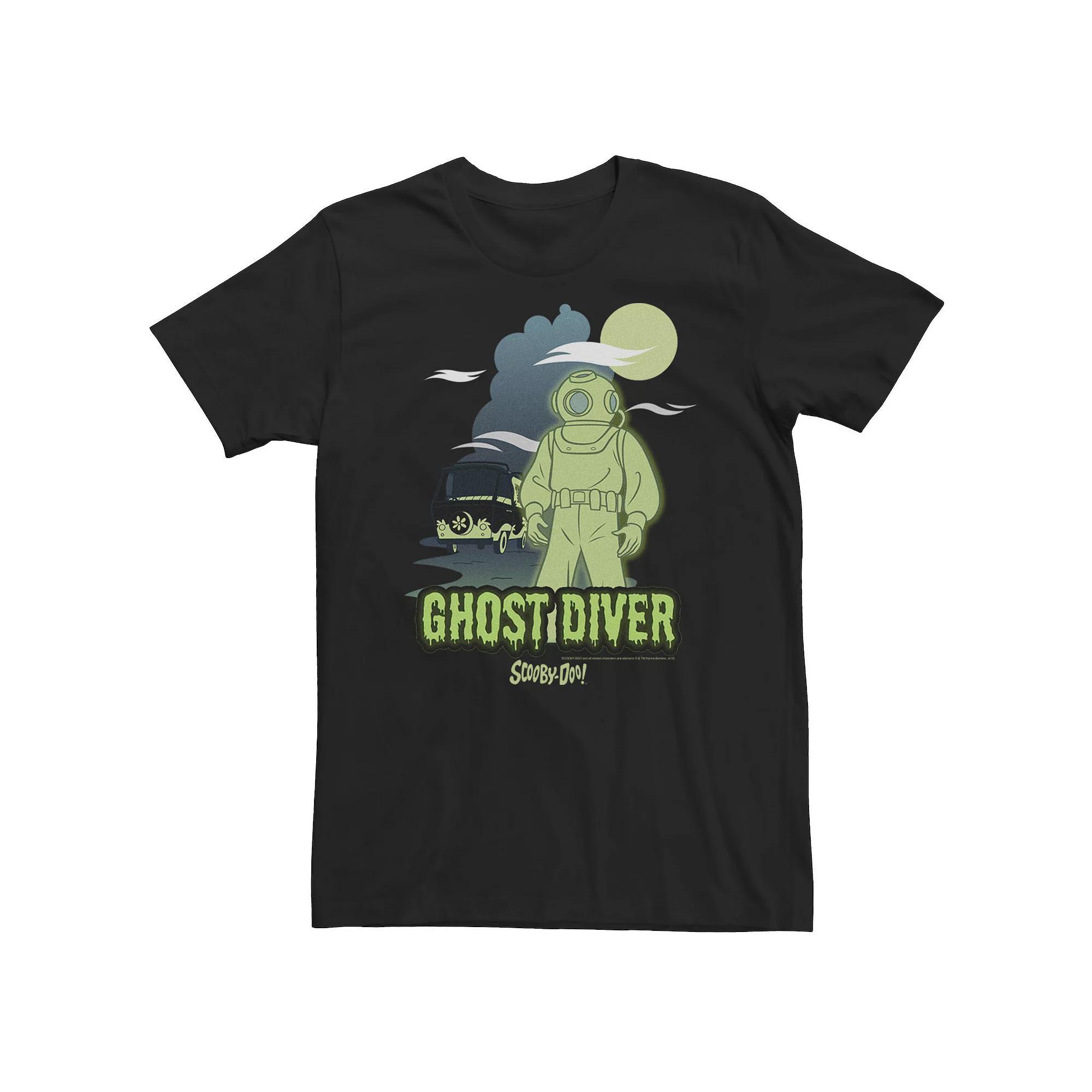 Big & Tall Scooby-Doo Ghost Diver Portrait Tee, Men's, Size: 3XL Tall, Black Product Image