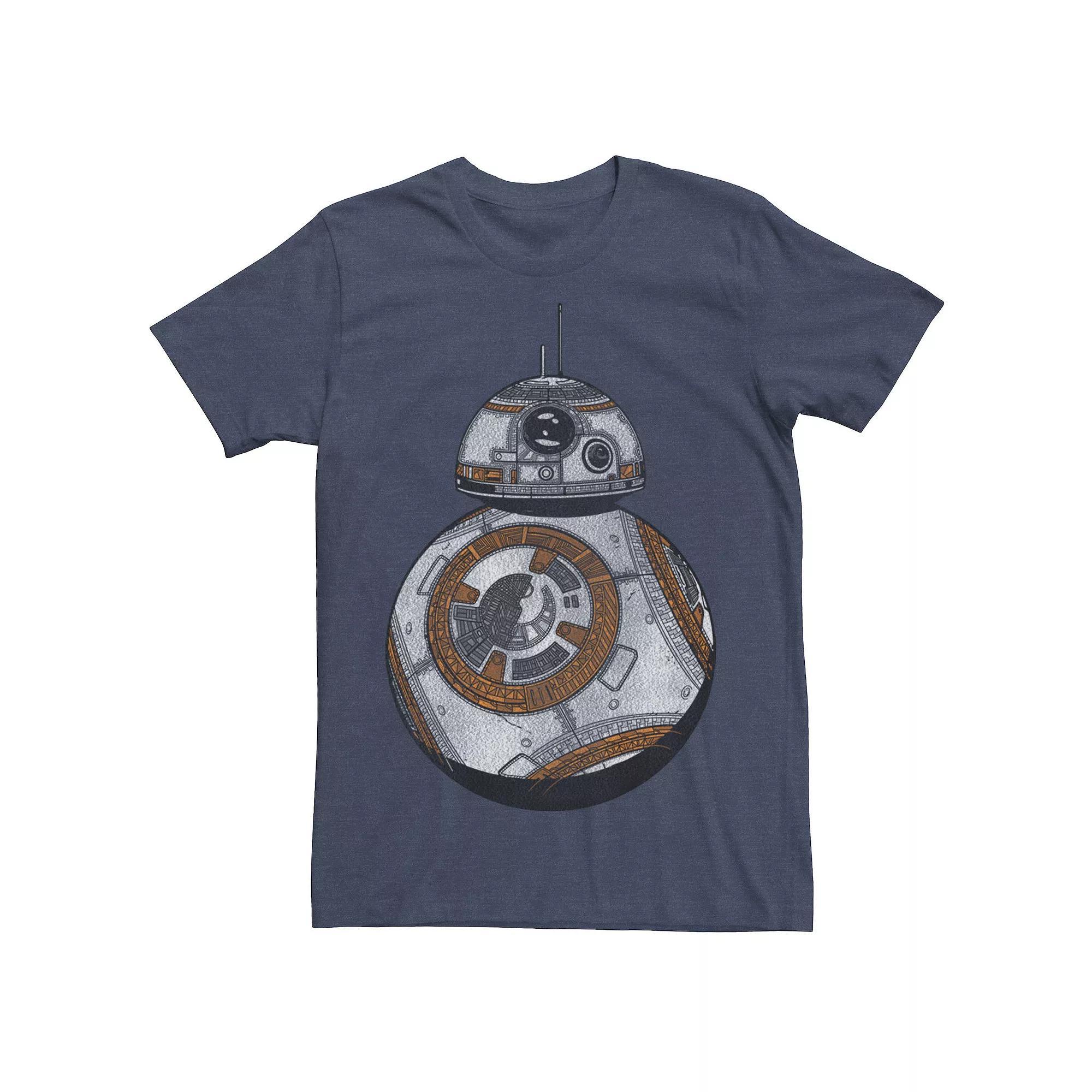 Men's Star Wars The Force Awakens BB-8 Detailed Portrait Tee,  Product Image