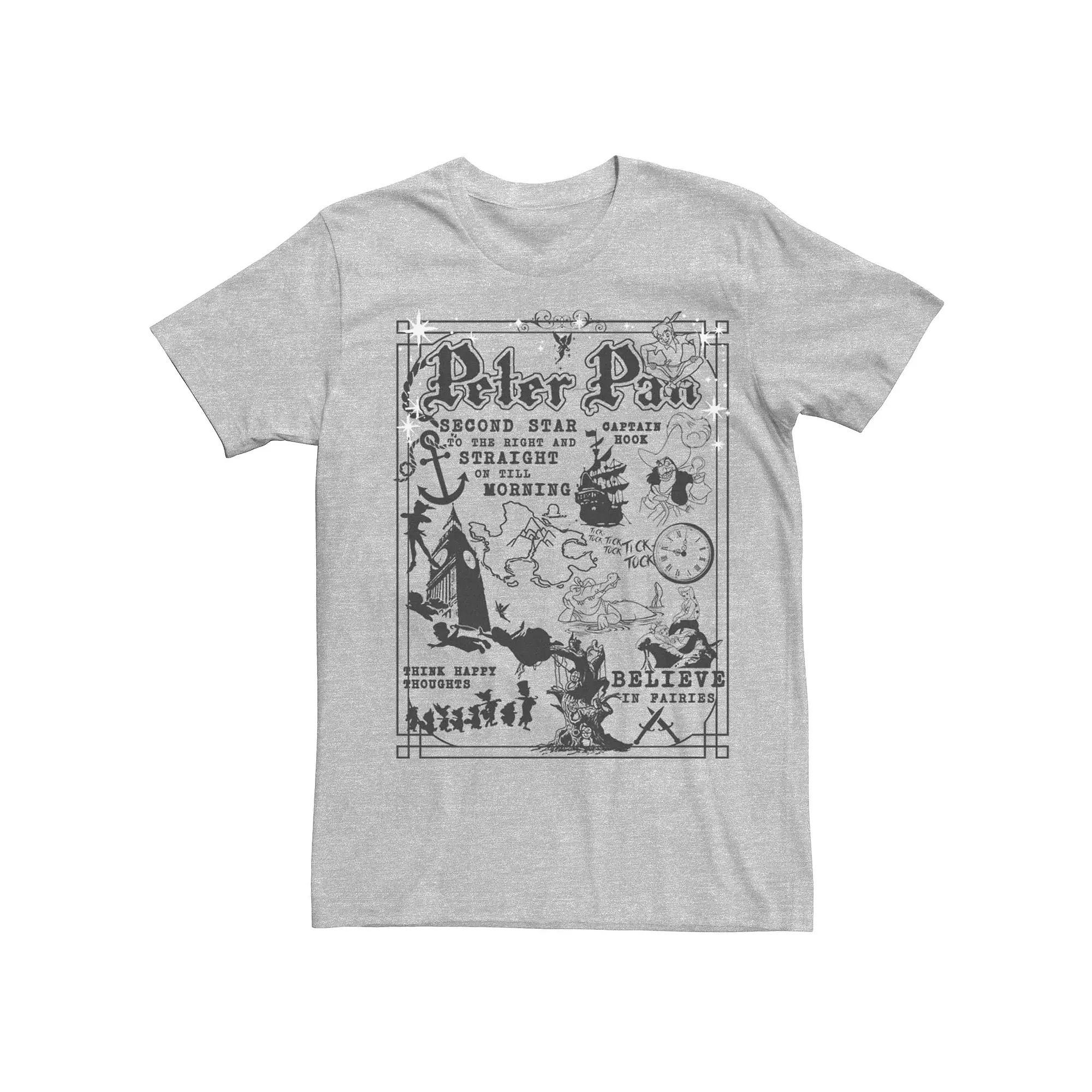 Disney's Peter Pan Men's Vintage Poster Tee,  Product Image