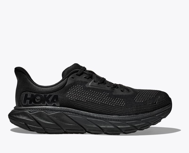 HOKA Mens Arahi 7 Shoes in Black/White, Size 12 Product Image