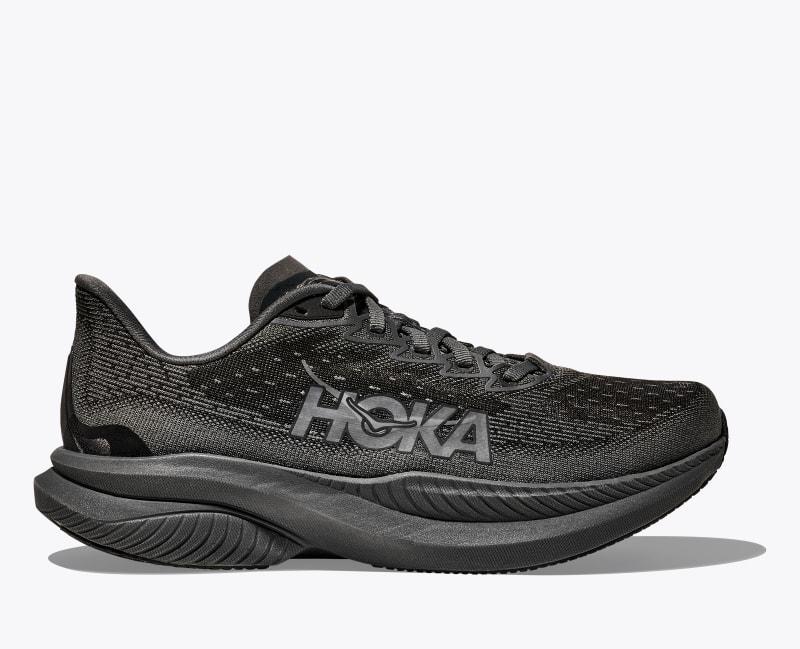 HOKA Womens Mach 6 Shoes in Frost/Rose Gold, Size 9 Product Image