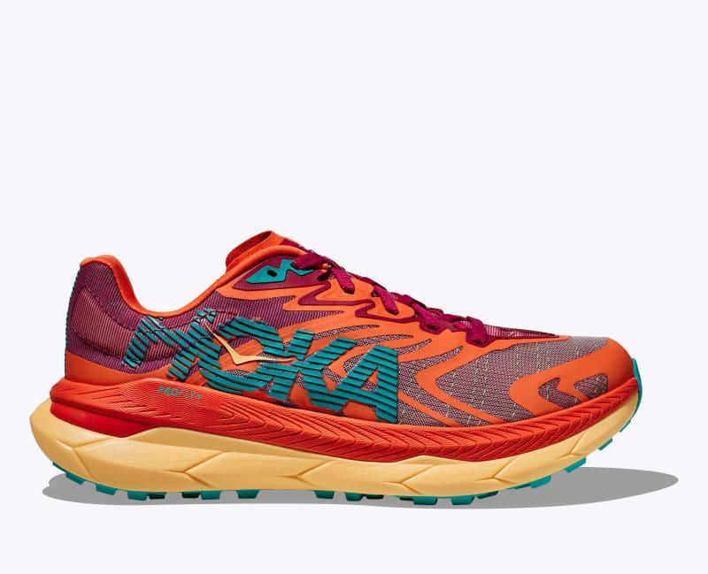 HOKA Mens Tecton X 2 Shoes in Cherrie Jubilee/Flame, Size 7 Product Image