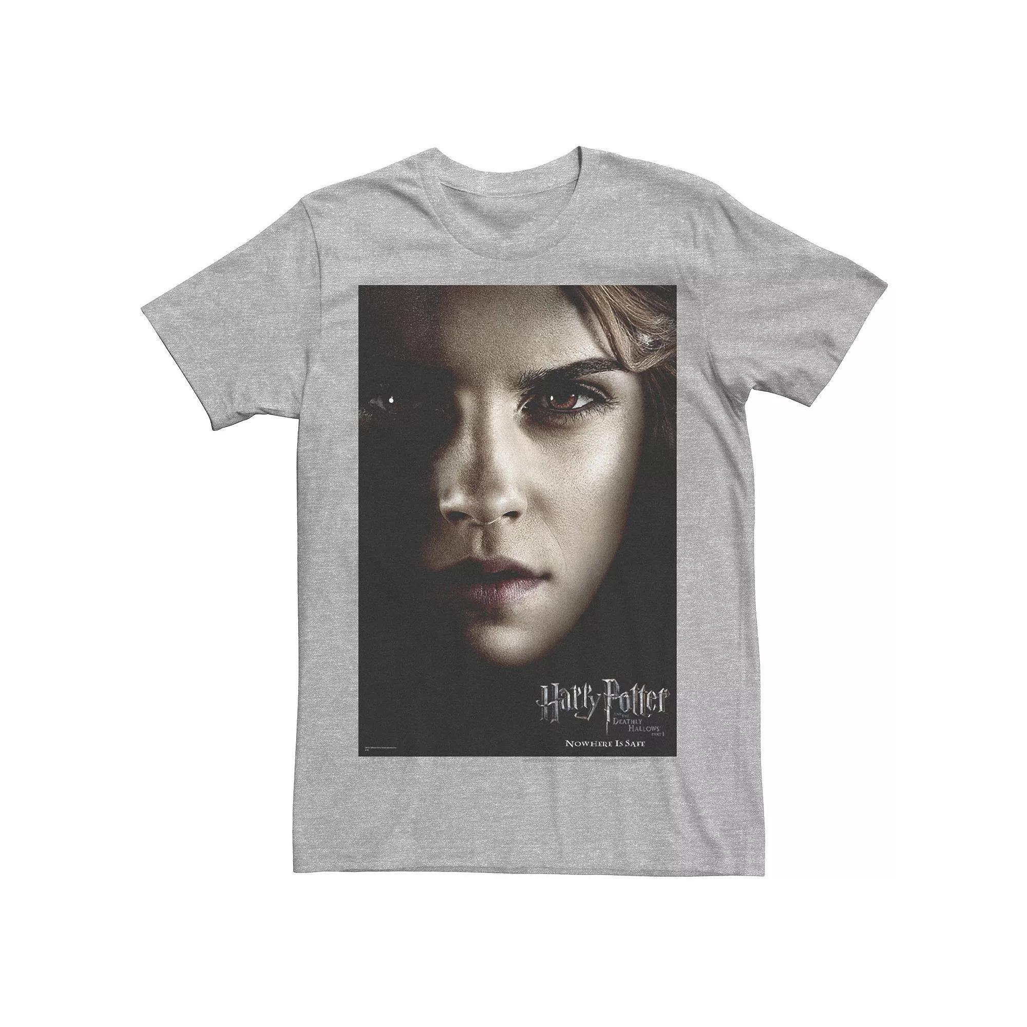 Men's Harry Potter Deathly Hallows Hermione Character Poster Graphic Tee,  Product Image