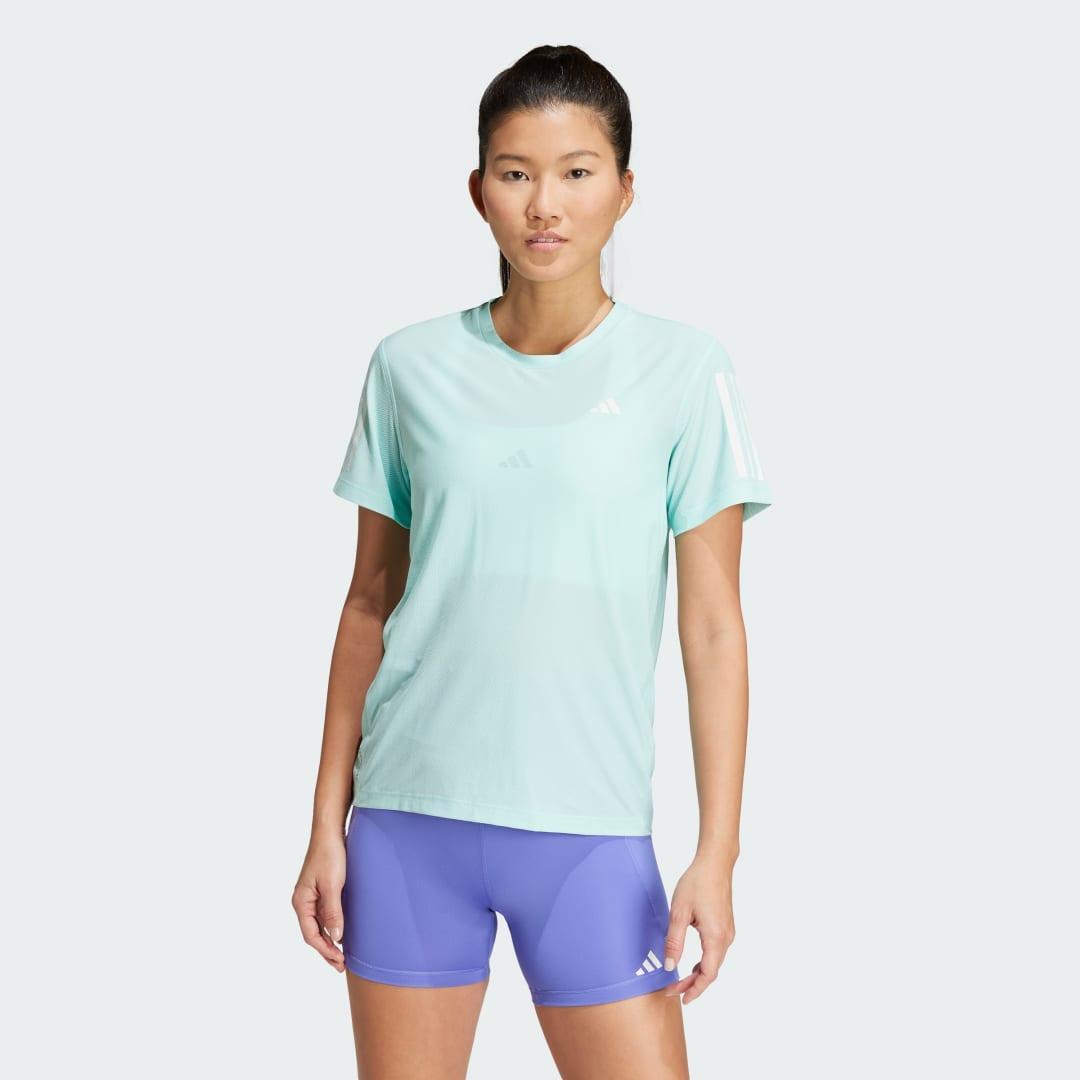 adidas Own The Run Tee White 2XS Womens Product Image