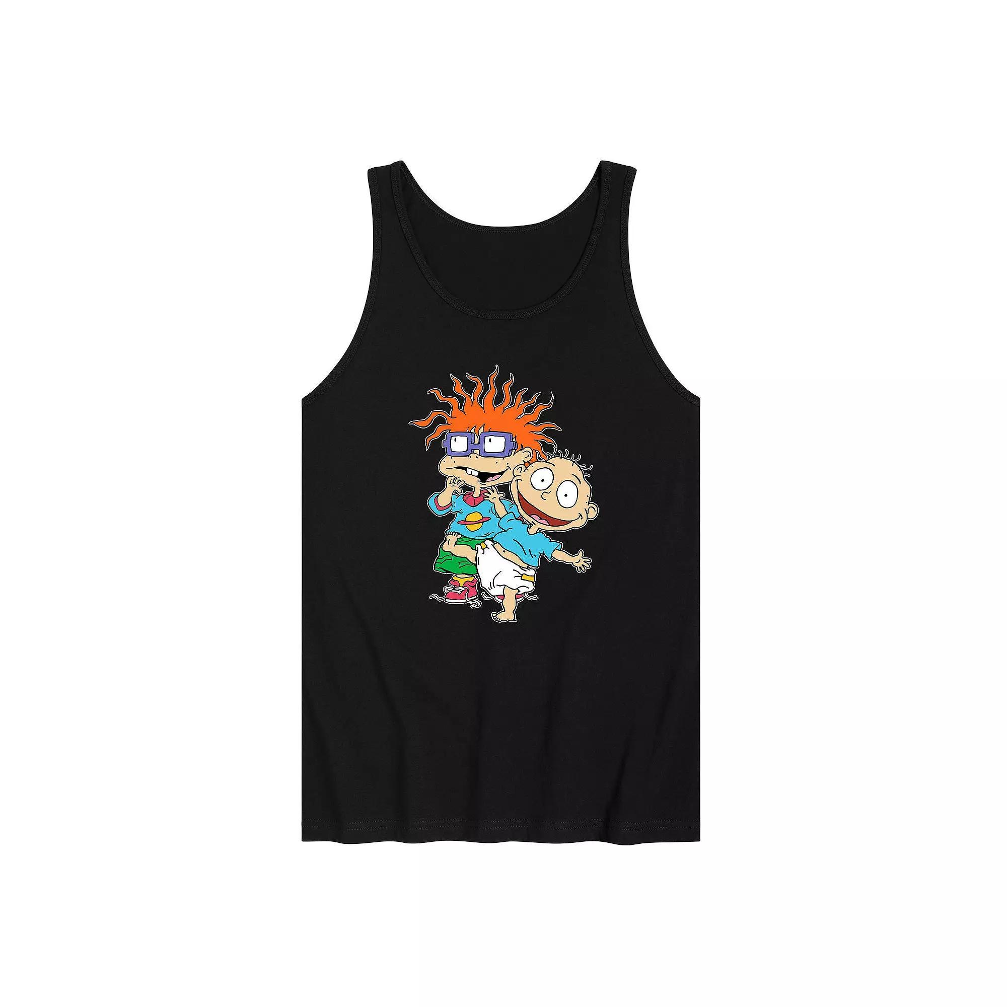 Men's Rugrats Group Tank Top, Size: Small, Black Product Image