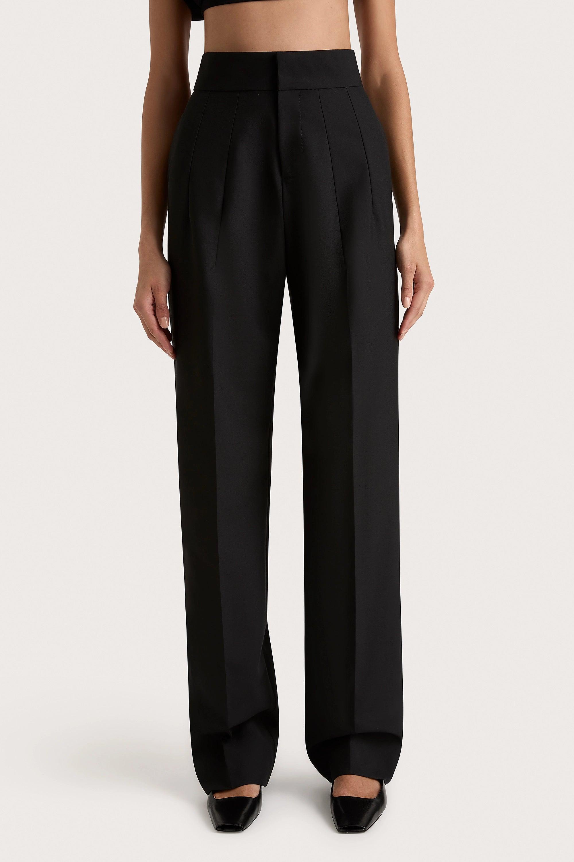 Lena High Waisted Pant Black Product Image