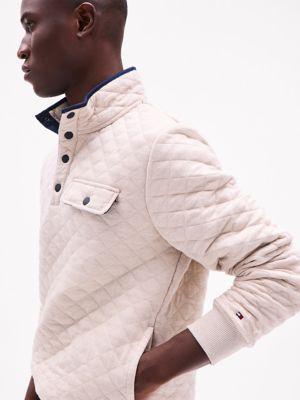 Quilted Quarter-Snap Sweater Product Image