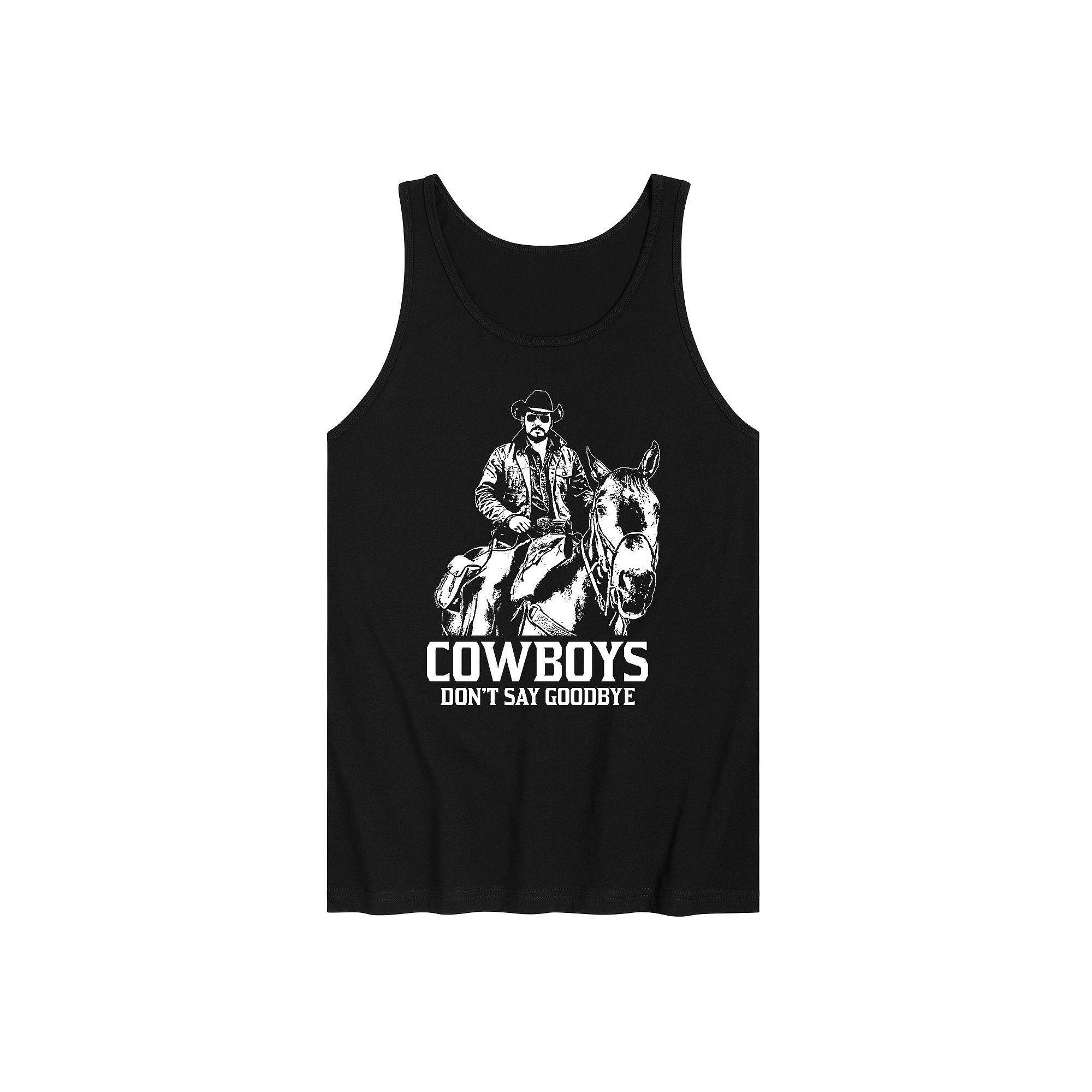 Men's Yellowstone Don't Say Goodbye Tank Top Top, Size: Medium, Black Product Image