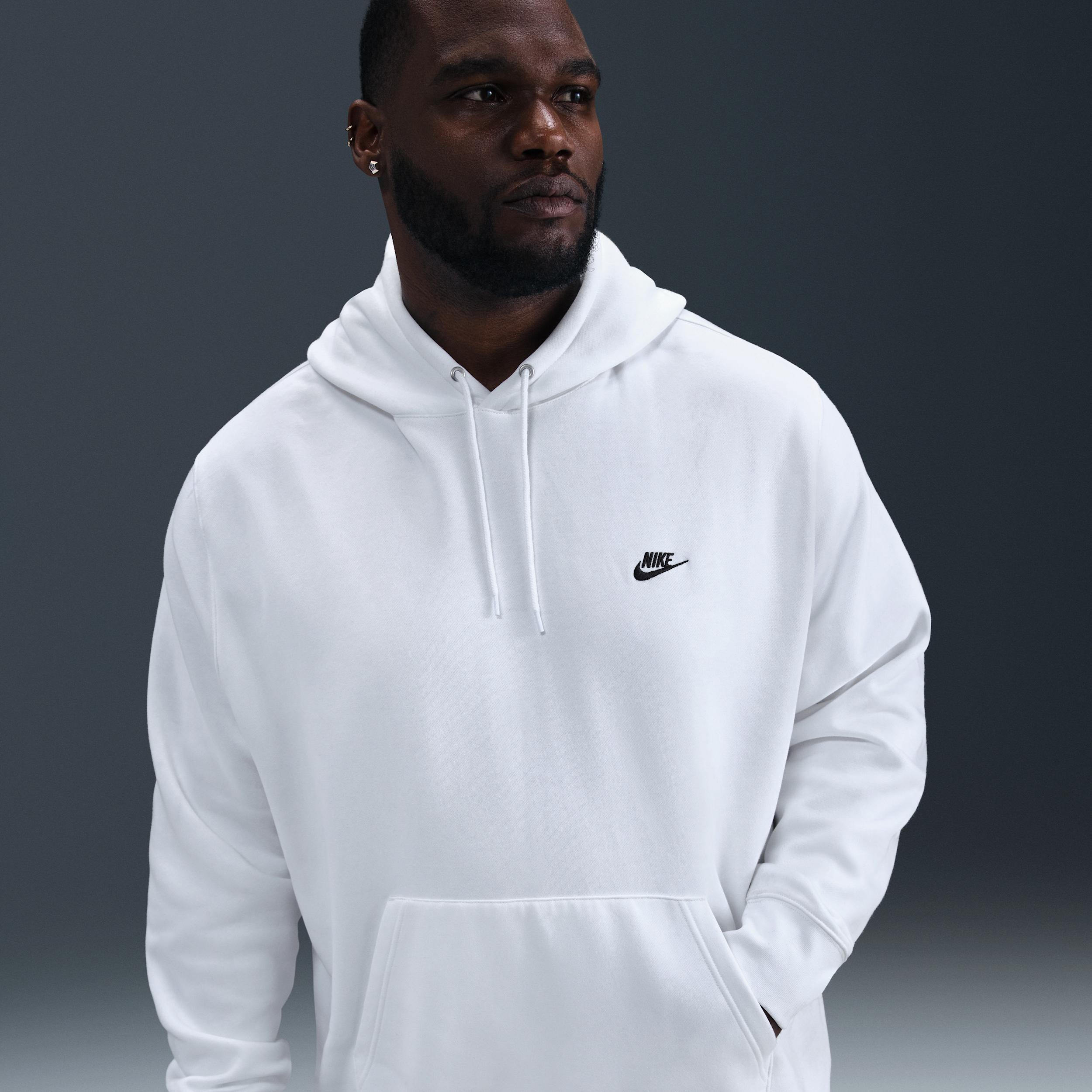 Nike Mens Club Pullover Fleece Hoodie | FN3859-100 Product Image
