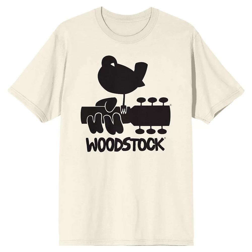 Men's Woodstock Bird On Guitar Graphic Tee,  Product Image