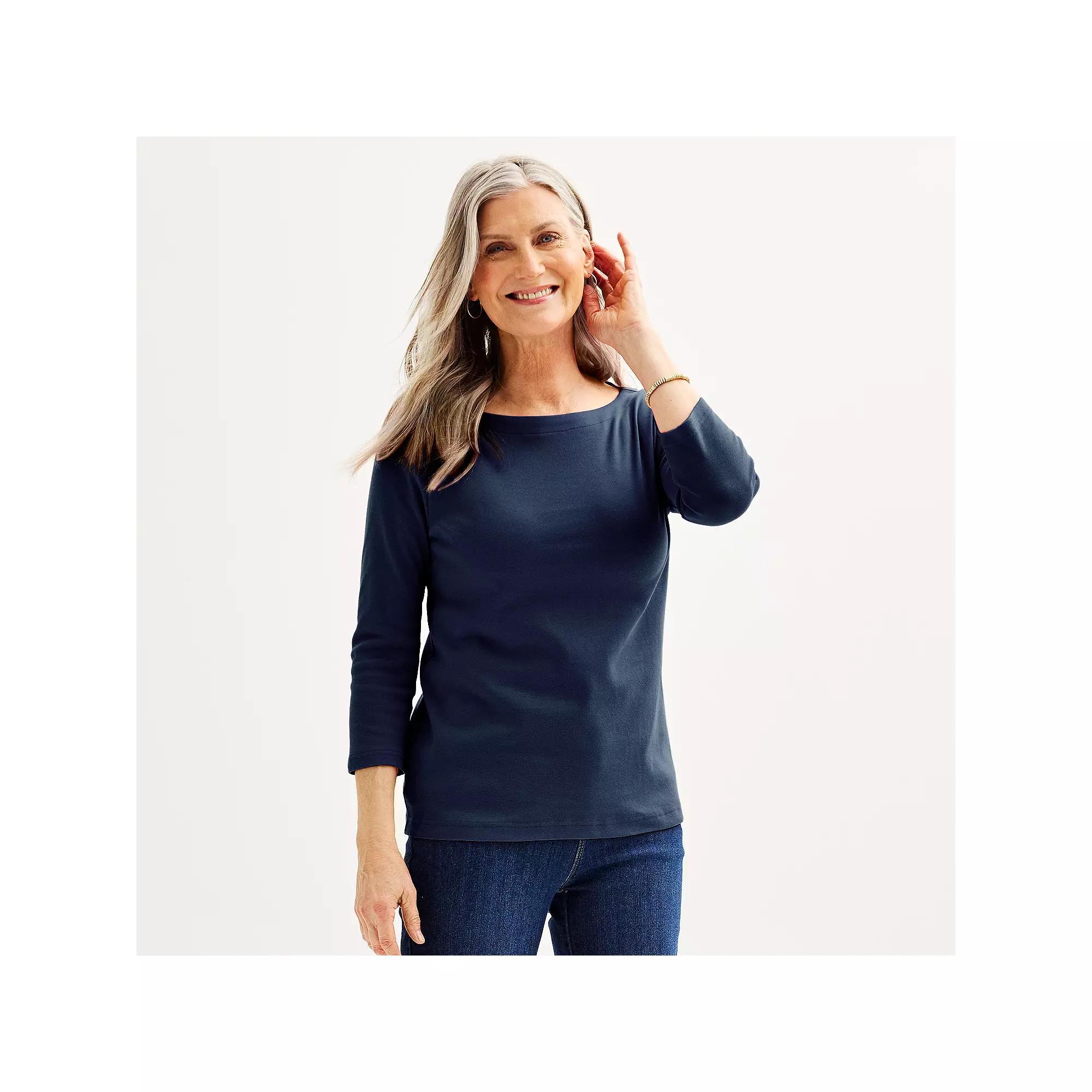 Women's Croft & Barrow® Boatneck Top,  Product Image