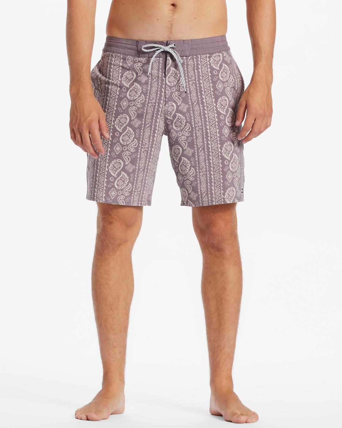 Sundays Lo Tide 19" Boardshorts - Plum Male Product Image