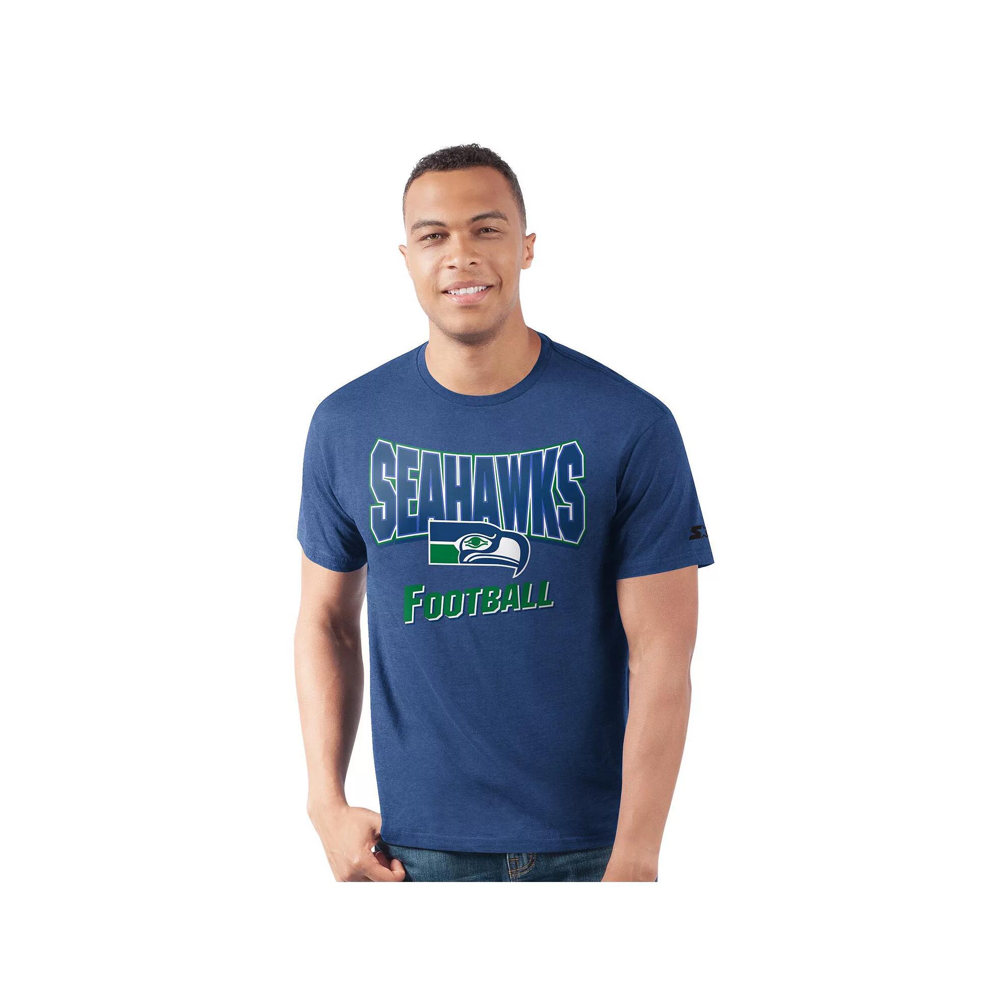Men's Starter Royal Seattle Seahawks Prime Time T-Shirt,  Product Image