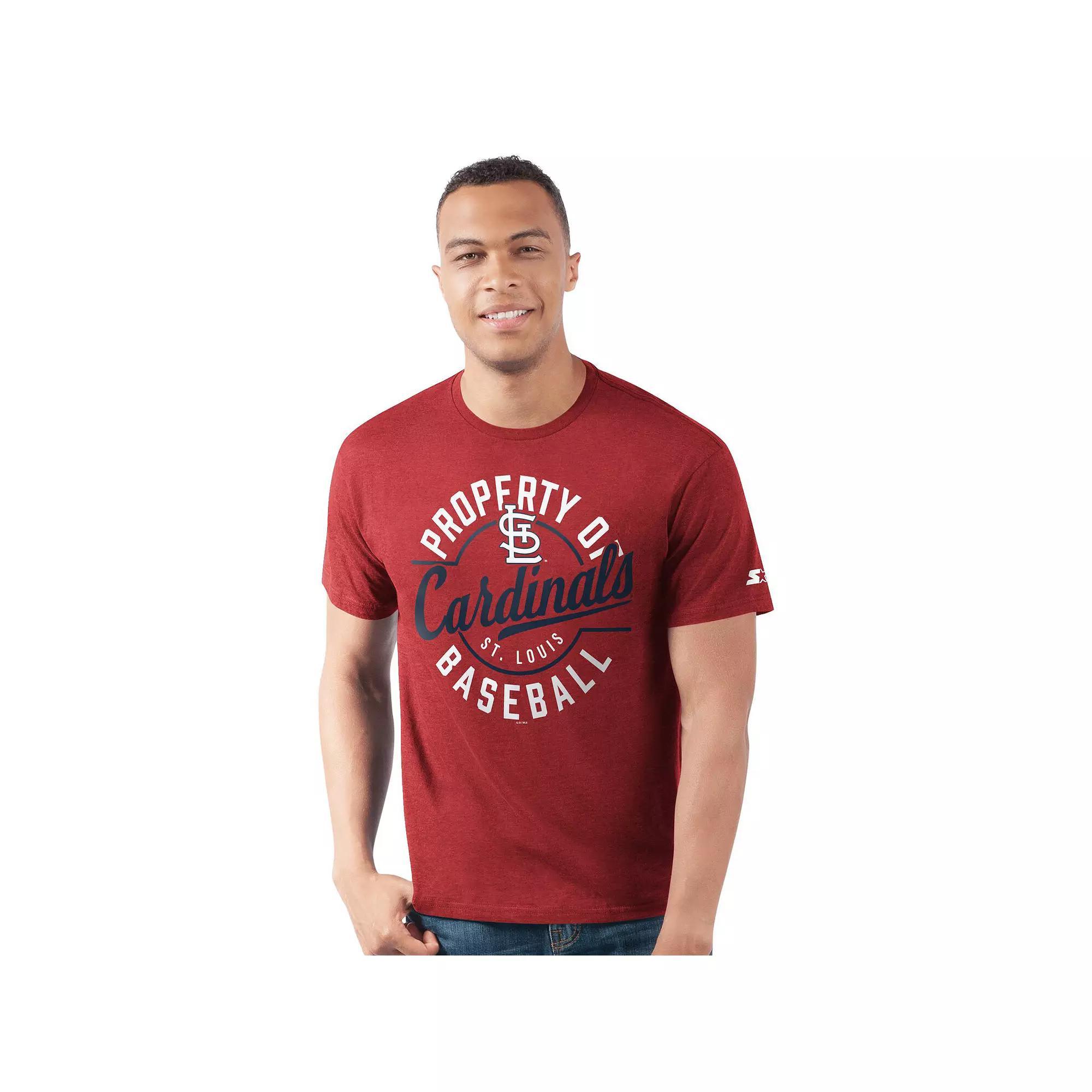 Men's Starter Red Philadelphia Phillies Prime Time Property Of T-Shirt,  Product Image