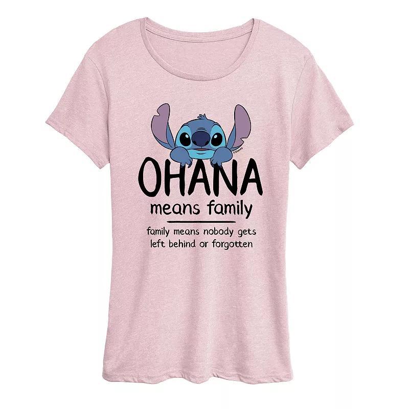 Disney's Lilo & Stitch Women's Ohana Graphic Tee,  Product Image