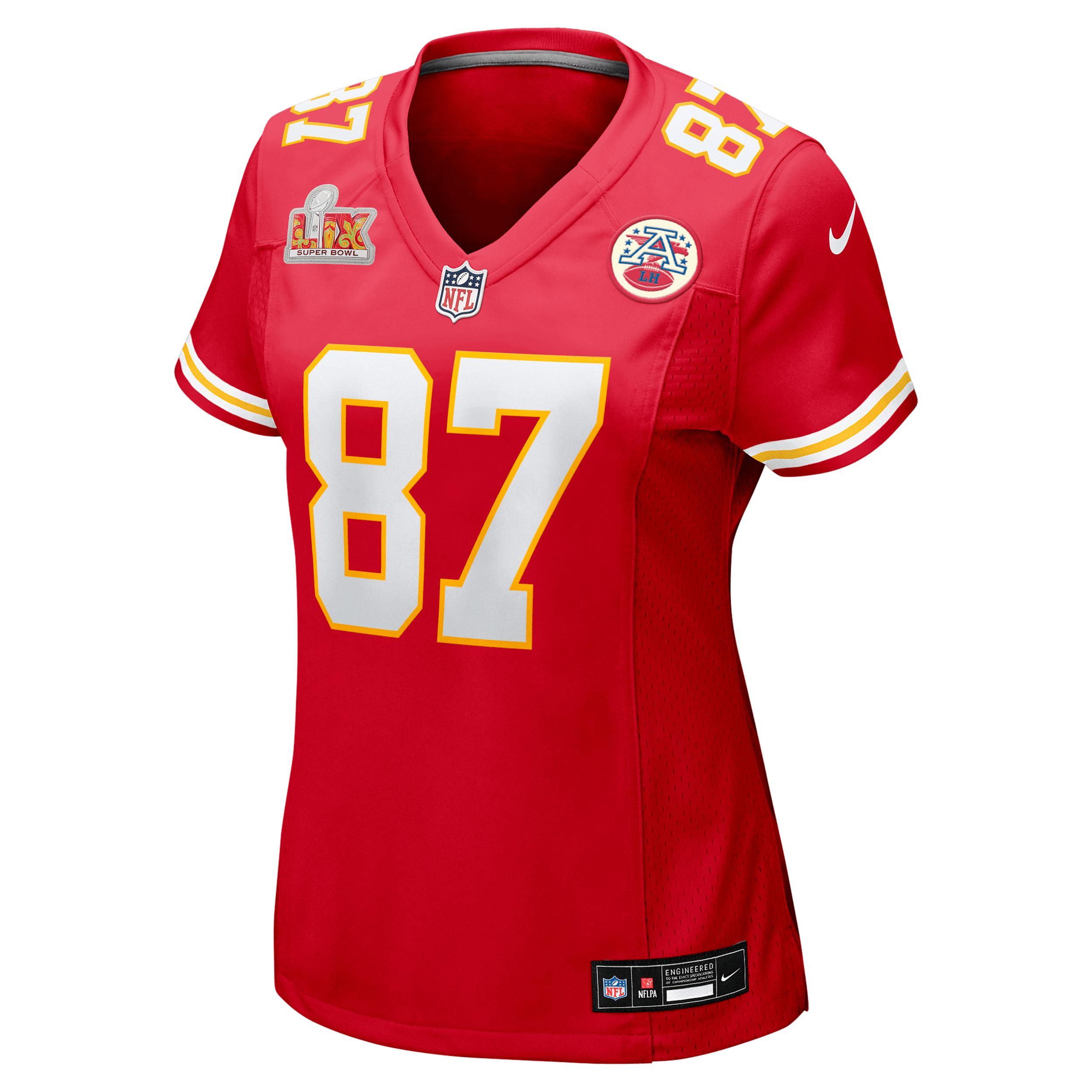 Travis Kelce Kansas City Chiefs Super Bowl LIX Women’s Nike NFL Game Jersey Product Image