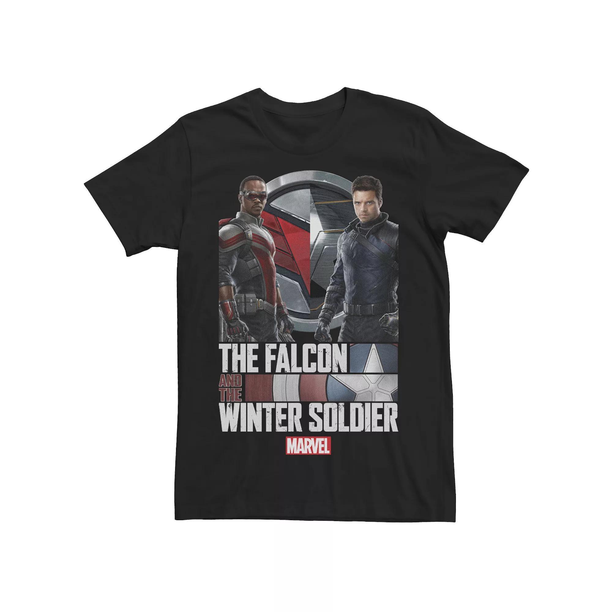 Big & Tall Marvel The Falcon And The Winter Soldier Poster Tee, Men's, Size: 4XLT, Black Product Image